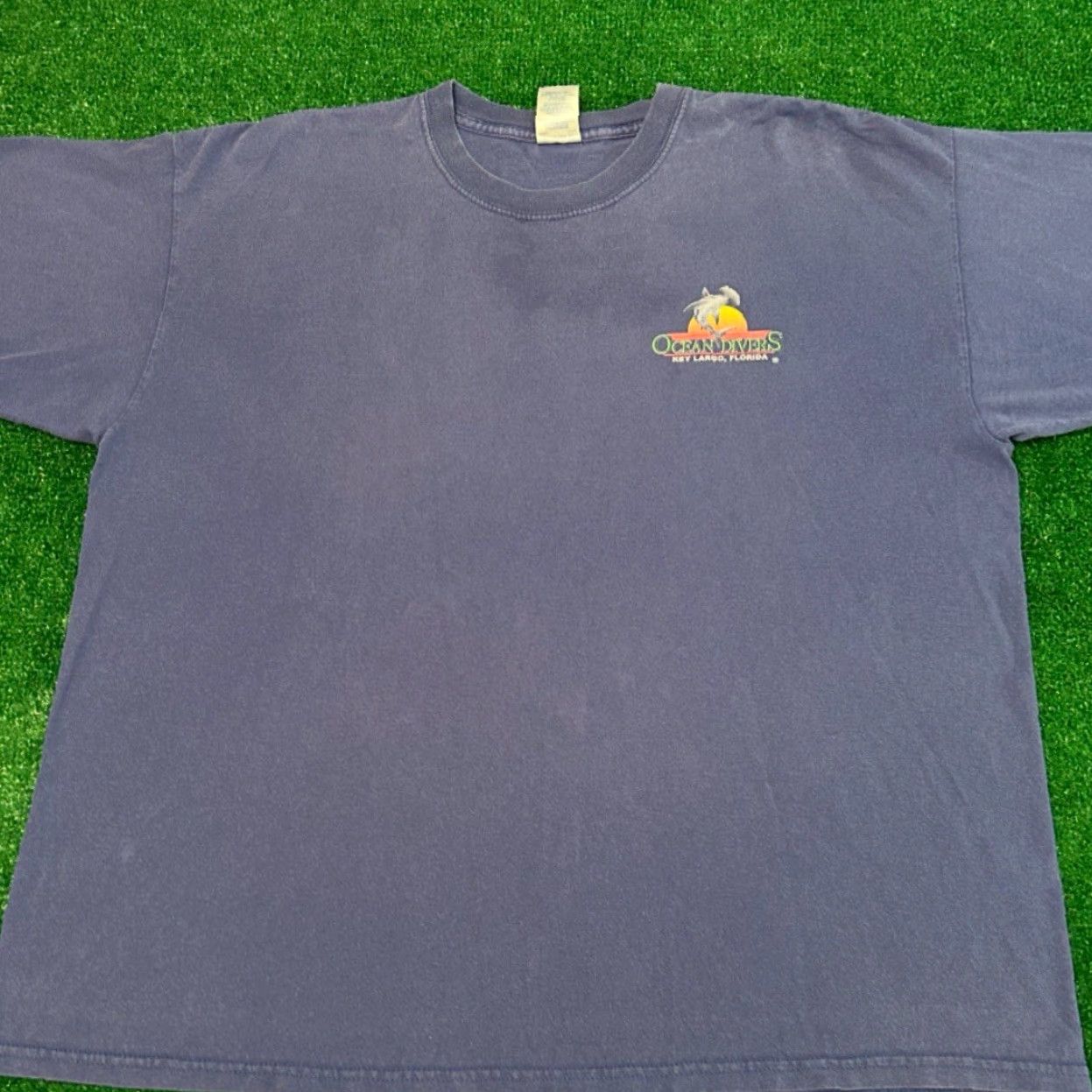 Vintage VINTAGE 90s Y2K Ocean Divers Great White Shark Last Act Humor VTG 2005 Shirt XXL Blue USA Beach Diver Shirt Mens Size US XXL / EU 58 / 5 - 2 Thumbnail