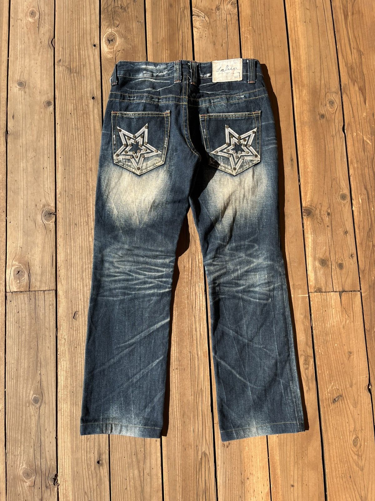 Japanese Brand × Vintage Vintage Distressed Lolita Star Denim Size US 34 / EU 50 - 2 Thumbnail