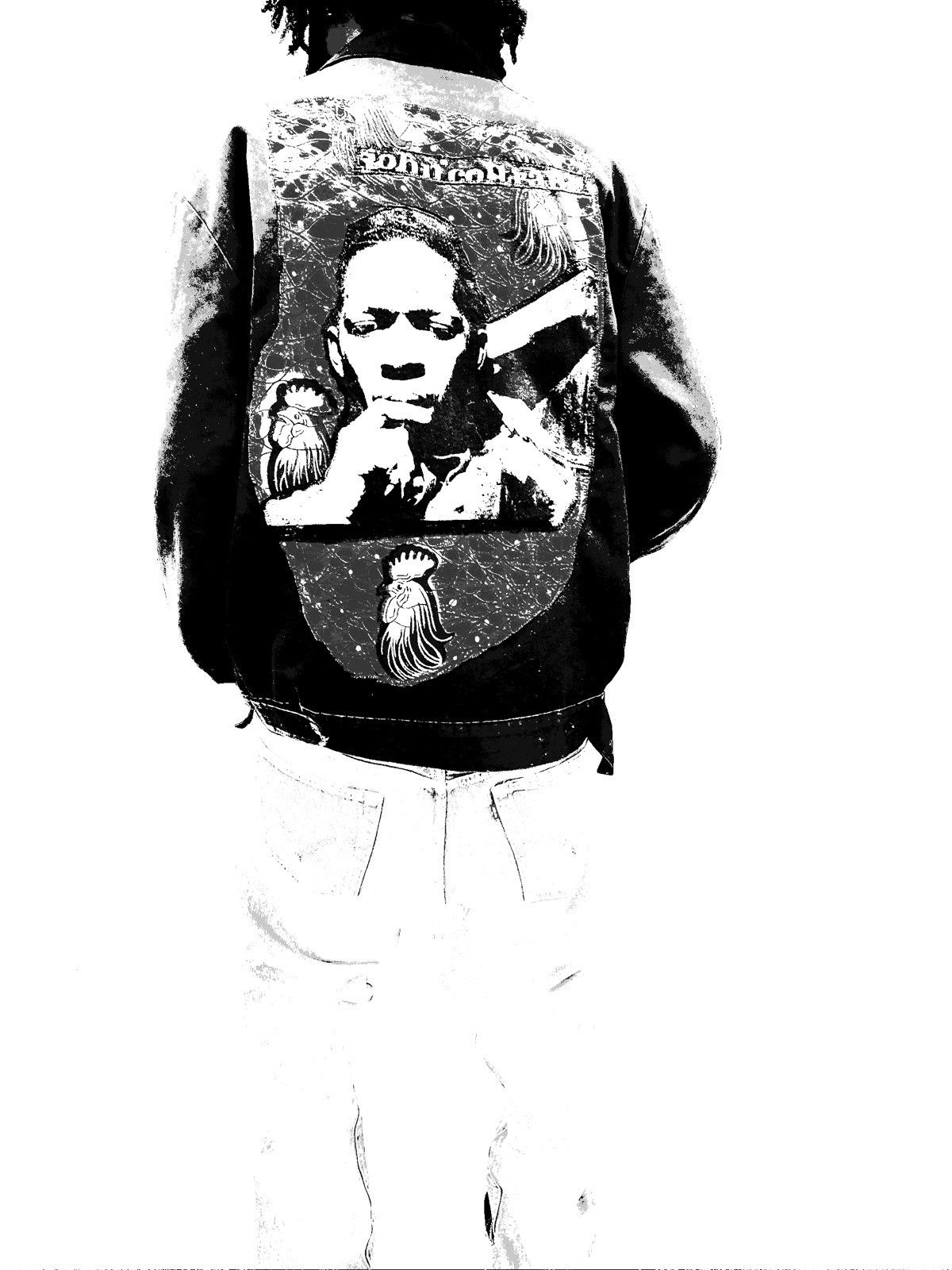 Other JOHN COLTRANE "SOULTRANE" PATCHWORK BLACK WORK JACKET Size US L / EU 52-54 / 3 - 5 Thumbnail
