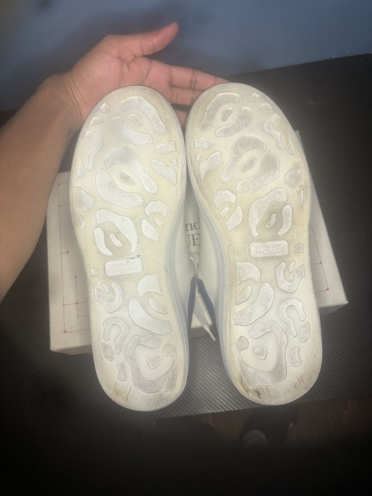 Alexander McQueen White and blue Mqueens Size US 11 / EU 44 - 5 Thumbnail