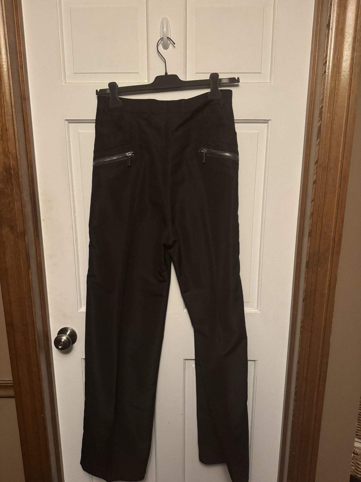 Rick Owens Rick Owens Black Tailored Flat Cargo Pants Size US 29 - 5 Thumbnail