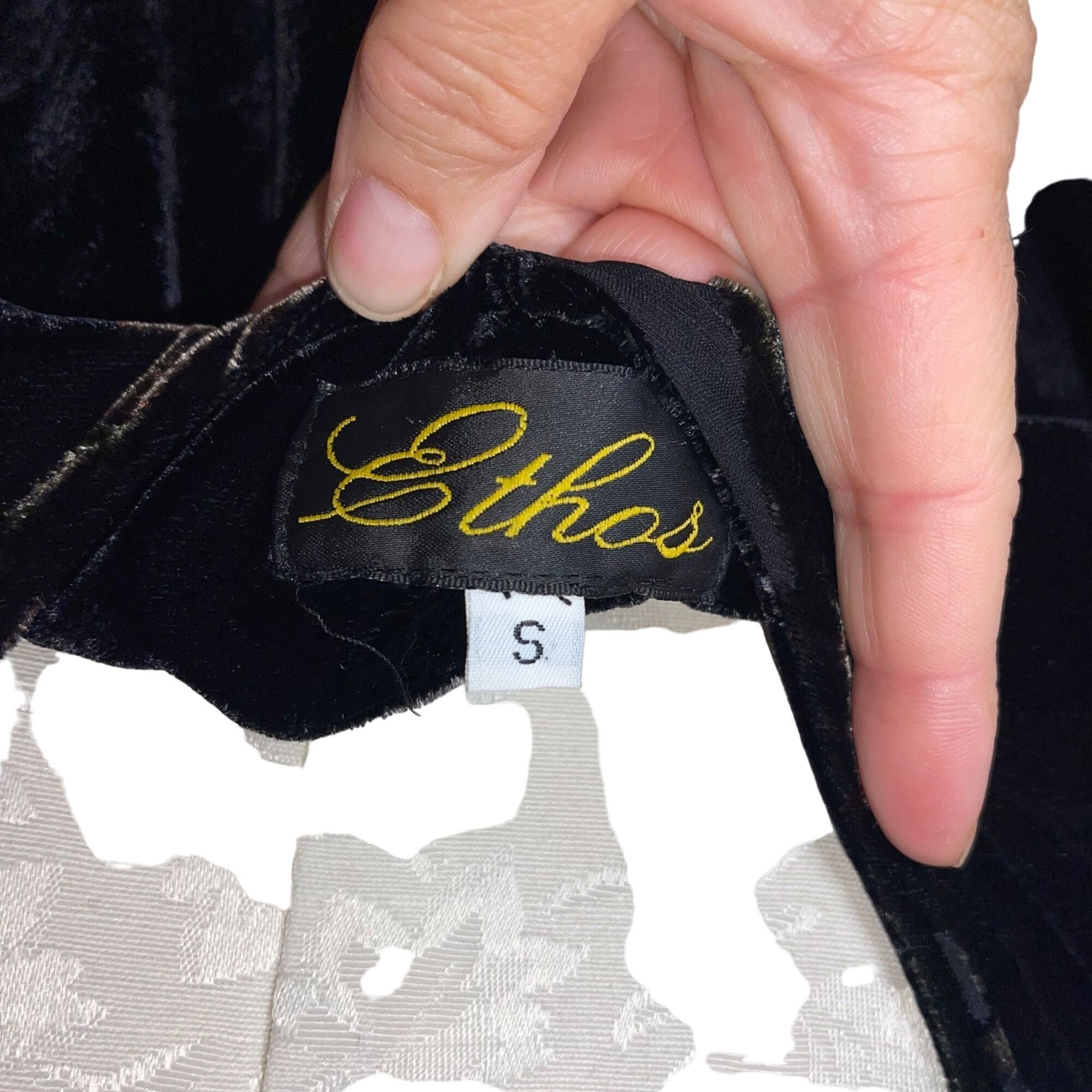 Ethos Vintage Womens Dress Jacket Set Size Small Black