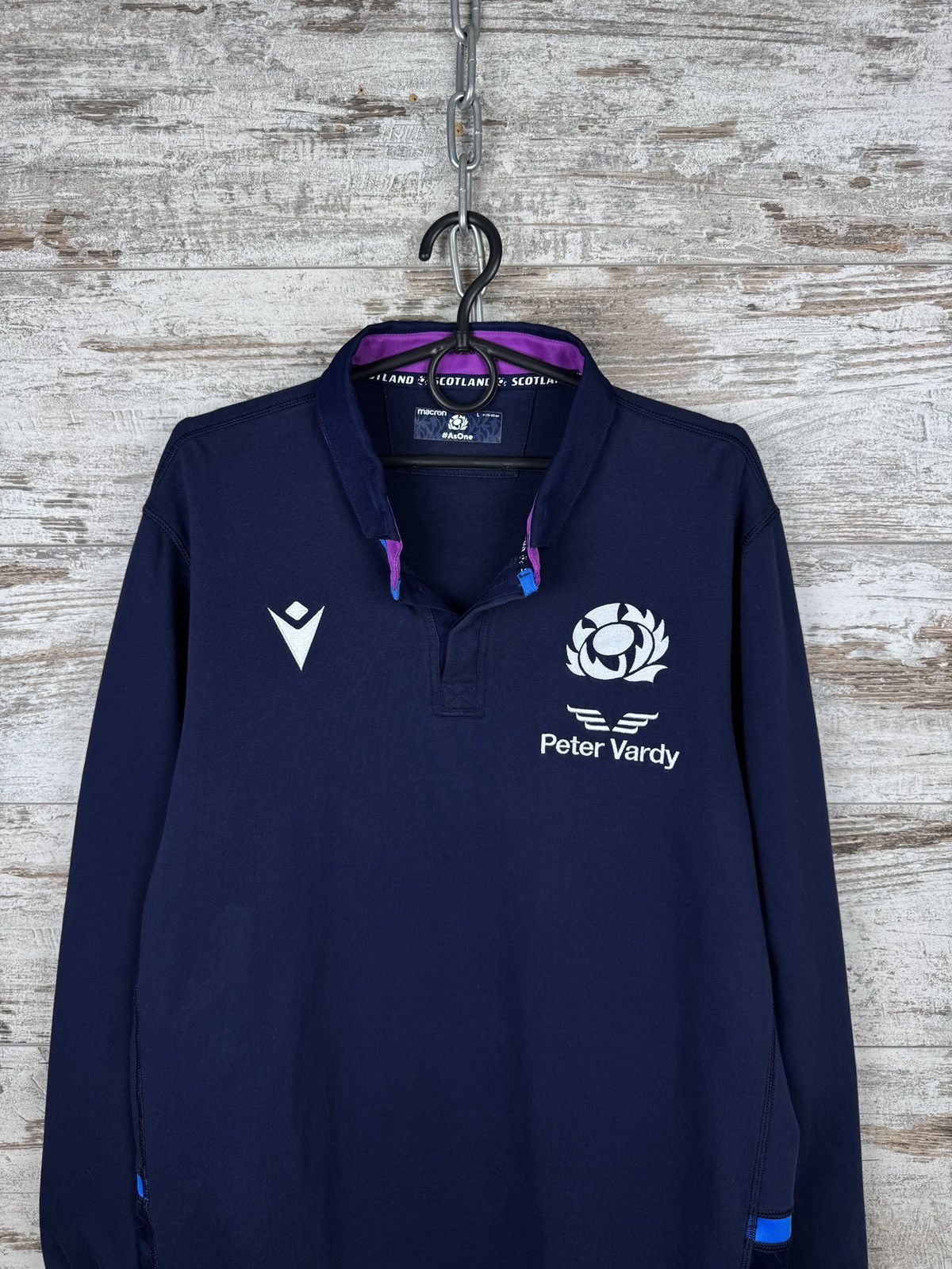 Macron Mens Vintage Macron Scotland Rugby national team sweatshirt Size US L / EU 52-54 / 3 - 3 Thumbnail