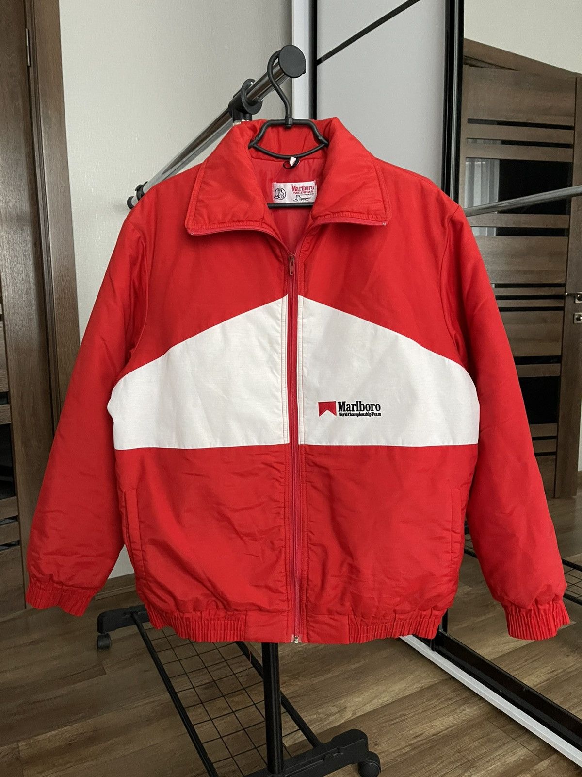 Marlboro Marlboro Vintage World Championship Team Bomber Jacket 90s Size US L / EU 52-54 / 3 - 8 Thumbnail
