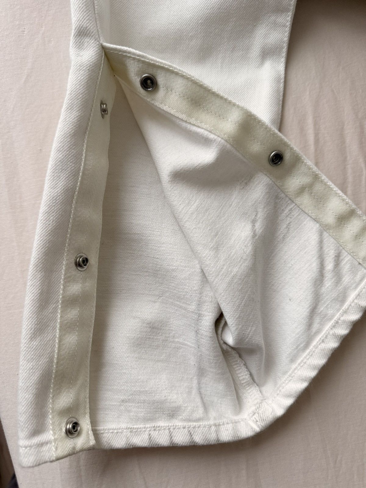 Dior × Sacai Dior x sacai White Denim Pants Size US 30 / EU 46 - 6 Thumbnail