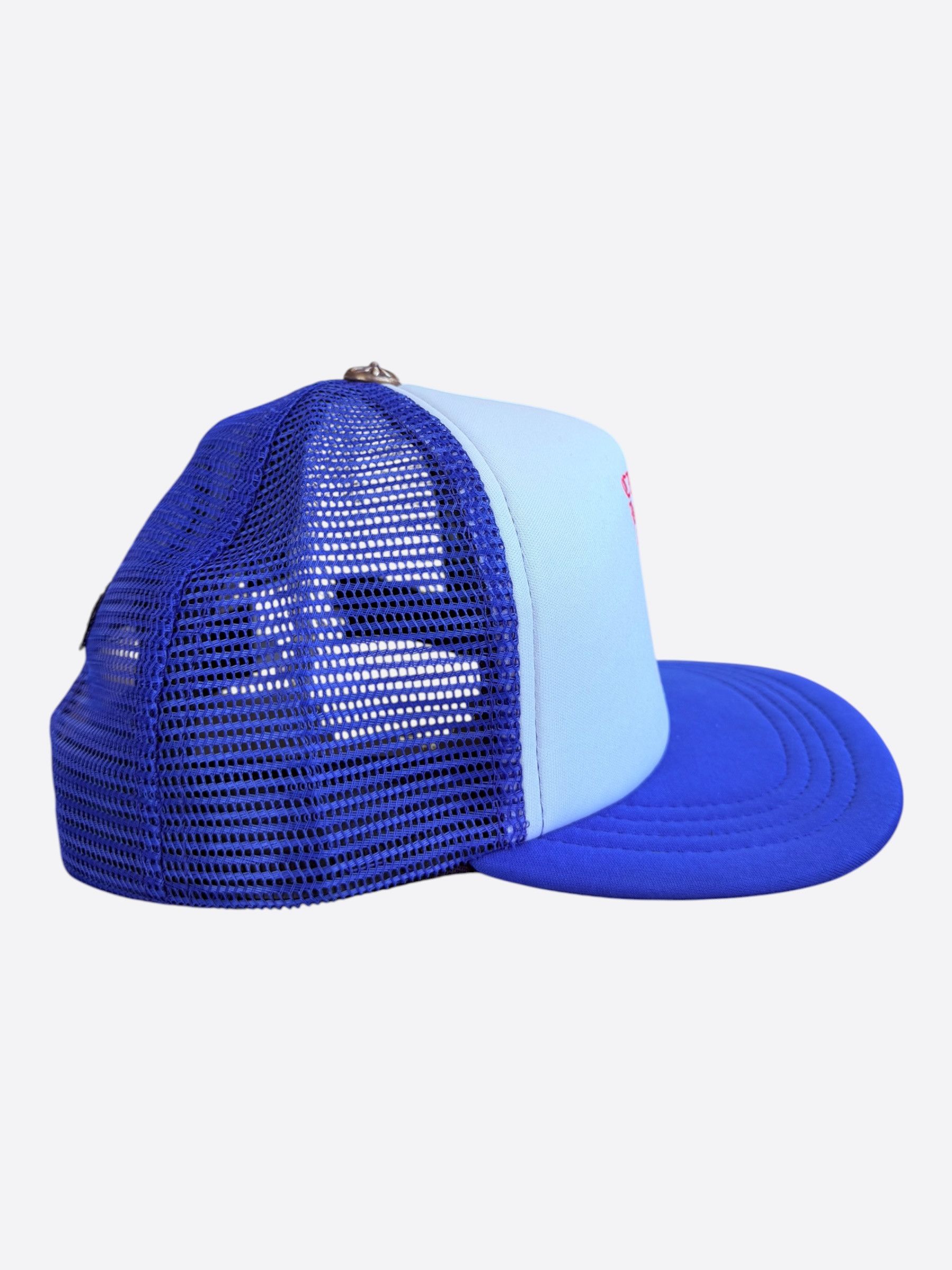 Chrome Hearts Chrome Hearts Blue, White & Red Eyechart Trucker Hat Size ONE SIZE - 2 Thumbnail
