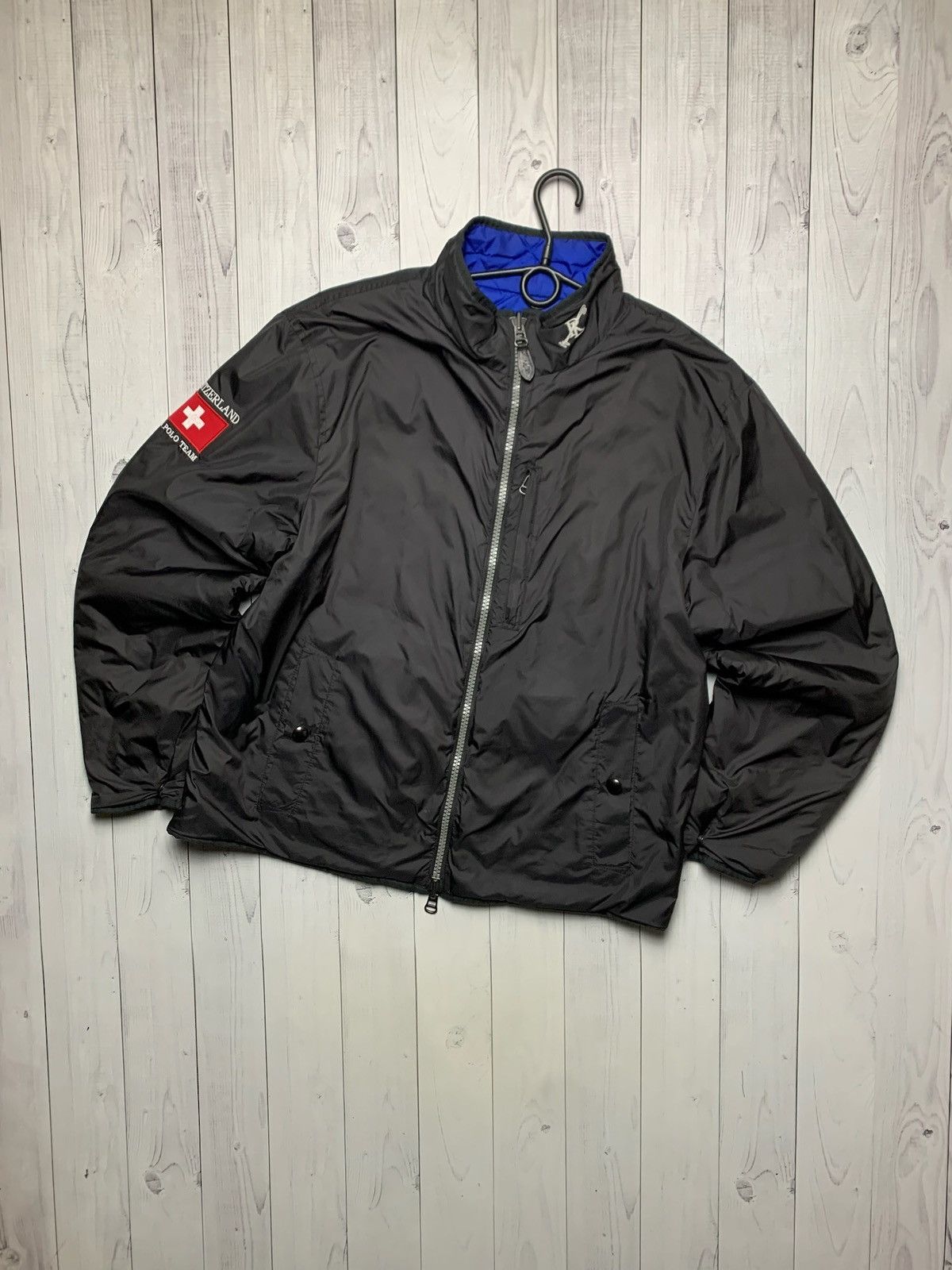 Vintage Vintage Polo Ralph Lauren Switzerland reversible jacket L Size US L / EU 52-54 / 3 - 3 Thumbnail
