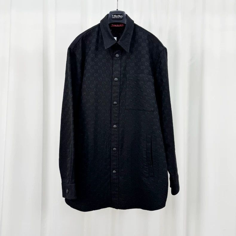 Gucci Gucci Monogram Denim Shirt Jacket-yf Size US L / EU 52-54 / 3 - 1 Thumbnail