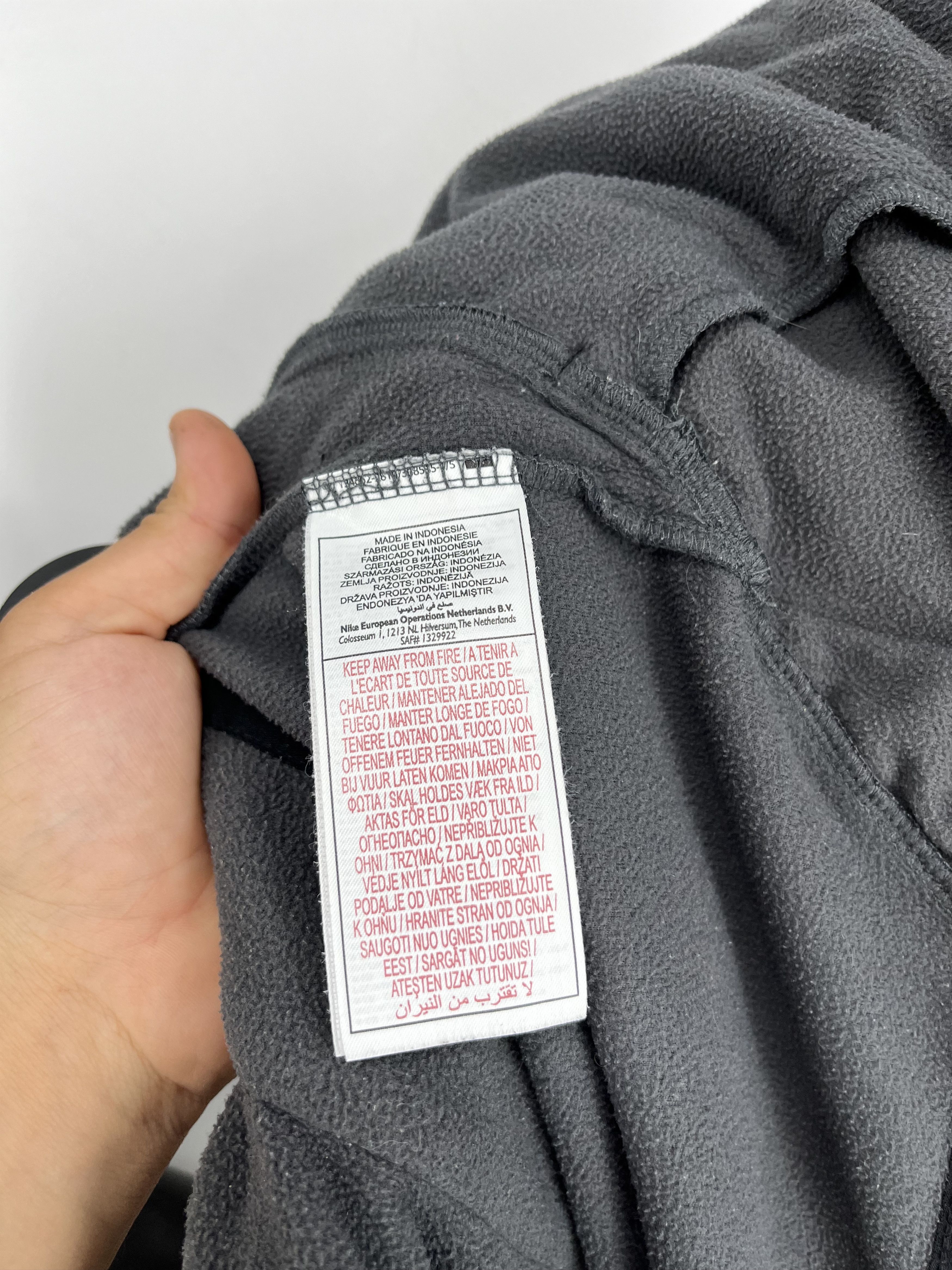 Nike × Vintage Vintage Y2K Nike Nylon Fleece Jacket Small Swoosh Mogo Size US M / EU 48-50 / 2 - 9 Thumbnail
