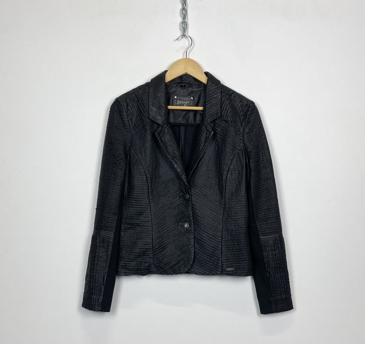 Maje Maje Leather Jacket Ladies Size L Avant-Garde Luxury Size L / US 10 / IT 46 - 1 Thumbnail