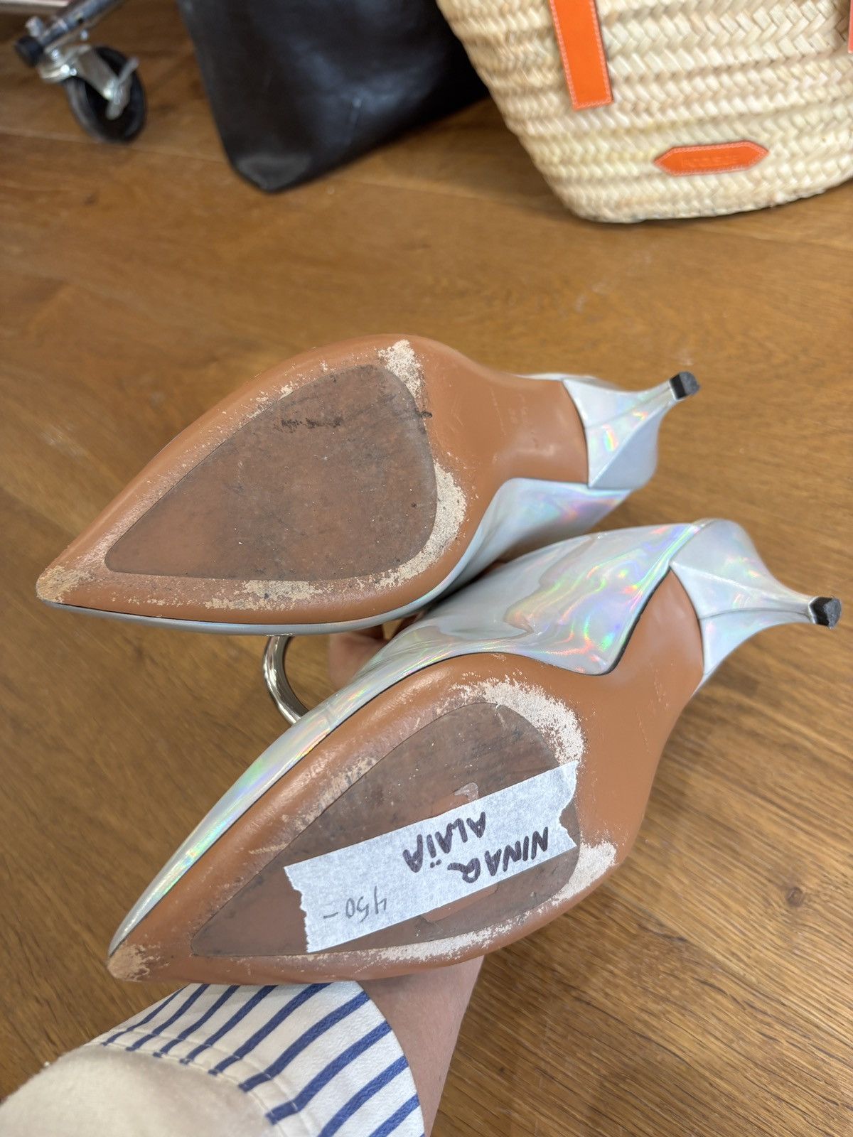 Alaia Alaia heel mules iridescent Size US 7 / IT 37 - 6 Thumbnail