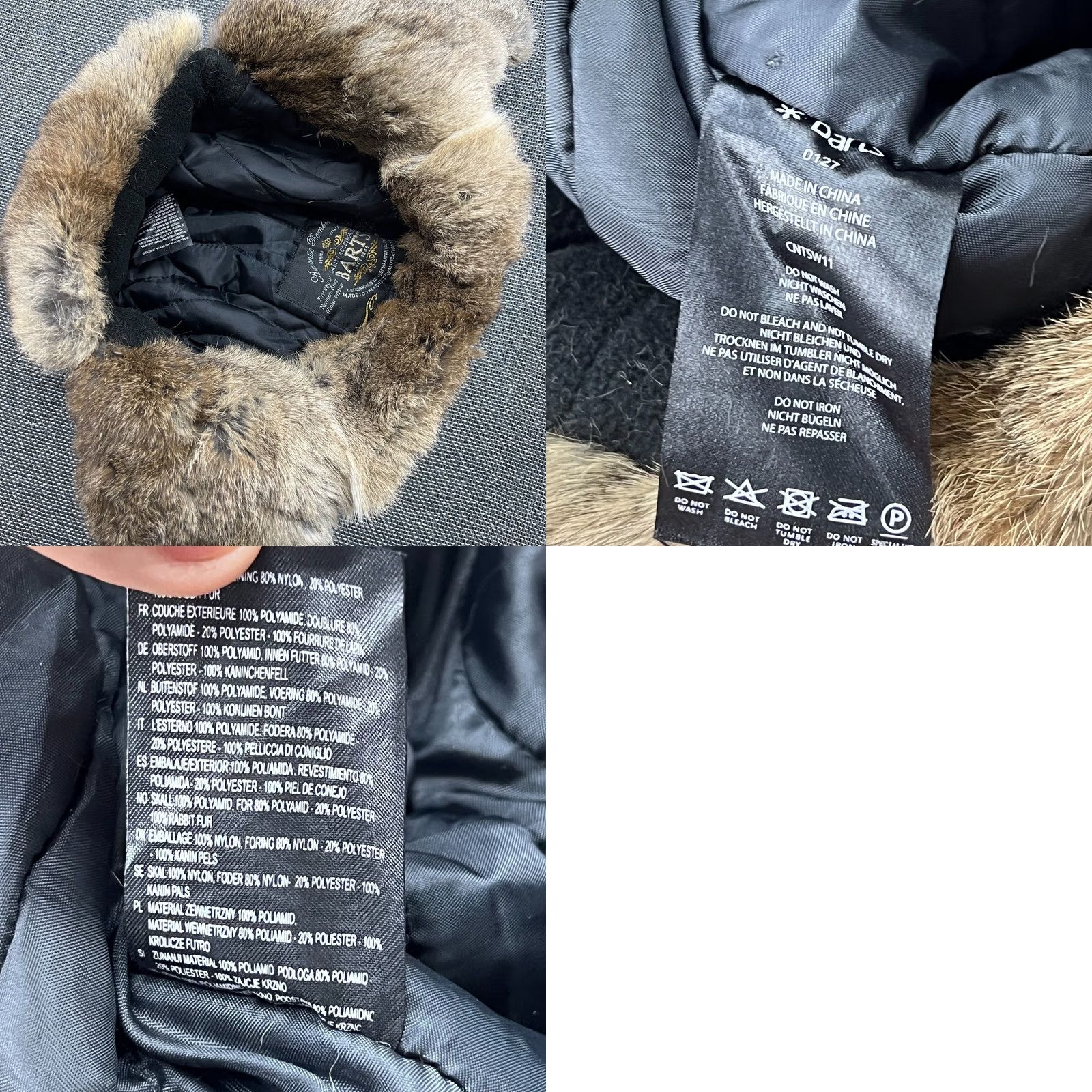 Vintage Barts Trapper Hat Unisex Adults One Size White Ear Flap Aviator Ushanka Fur Polyester Knit Vintage: No OS Size ONE SIZE - 8 Thumbnail