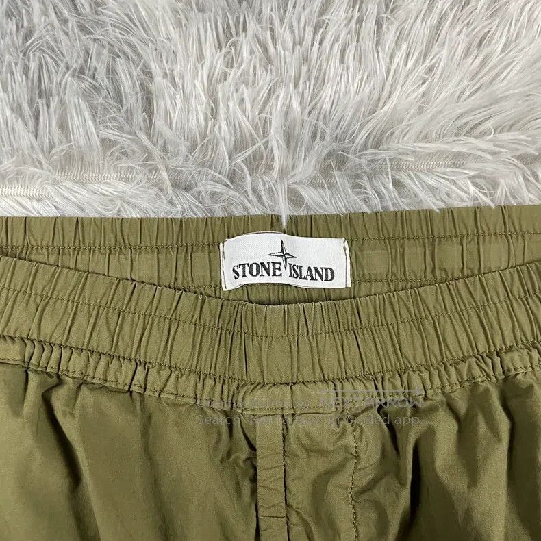Other Stone Island Sateen Drawstring Trousers, Military Green Size US 31 - 2 Thumbnail