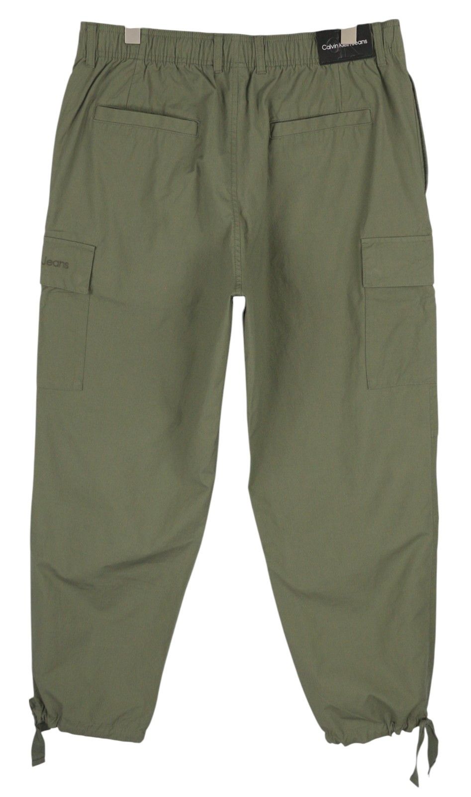 Calvin Klein ESSENTIAL REGULAR M Green Cargo Waist Logo Trousers 85164 Size US 34 / EU 50 - 2 Thumbnail
