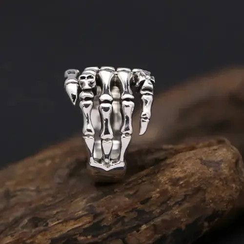 Jewelry × Vintage Skeleton Hand Ring Size ONE SIZE - 1 Thumbnail