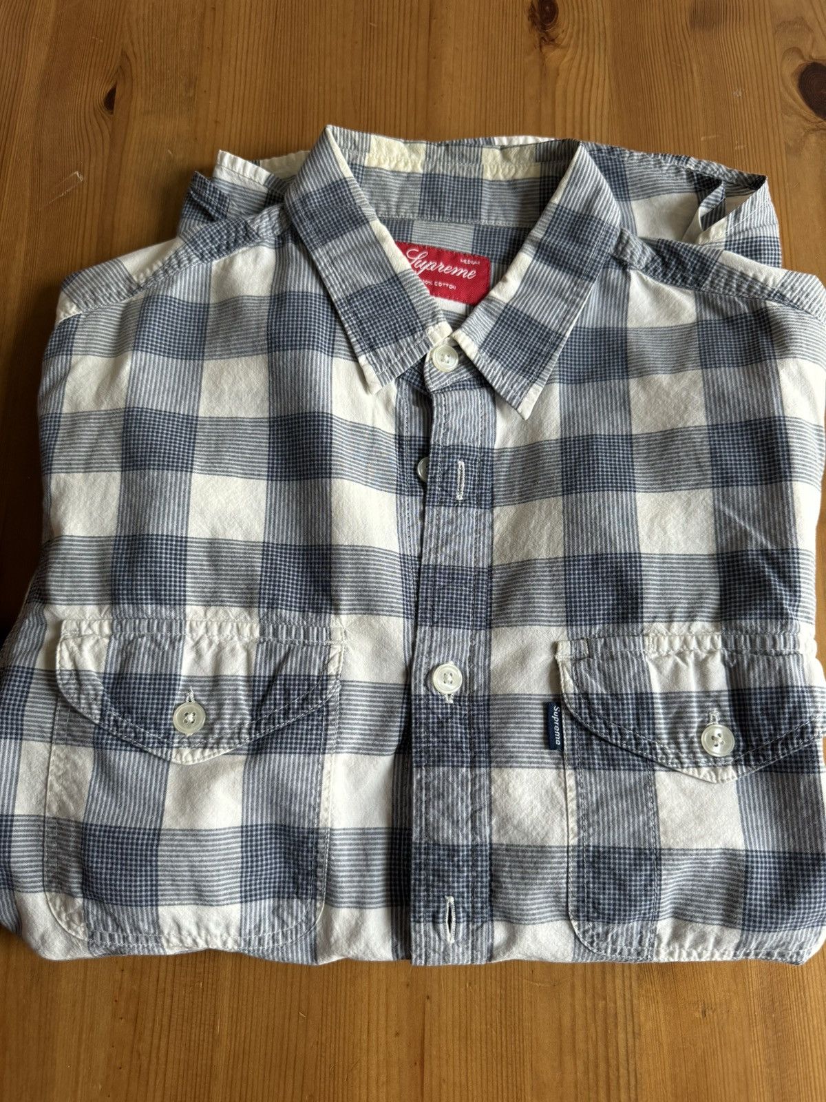 Supreme Supreme blue plaid button up Size US M / EU 48-50 / 2 - 4 Thumbnail