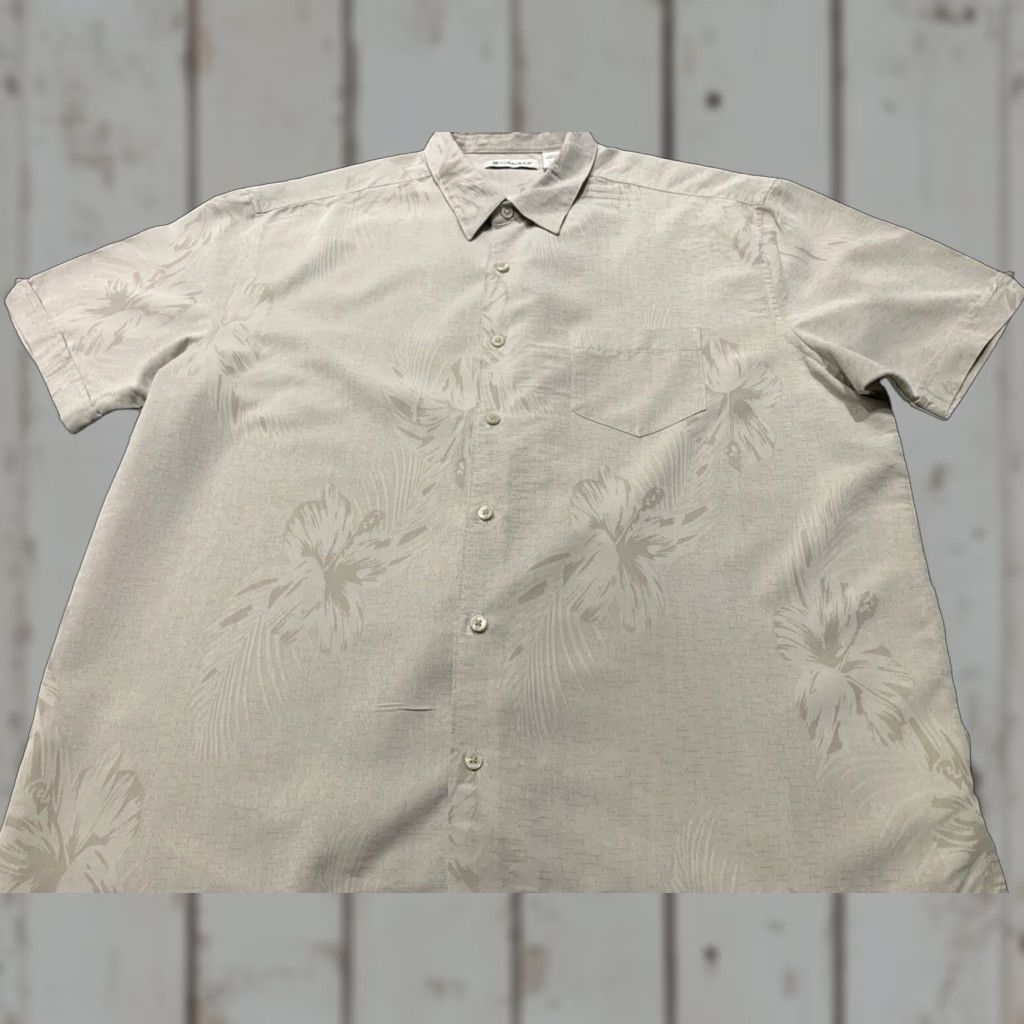Cubavera Cubavera Men’s Short Sleeve Hawaiian Shirt 2XL Linen Rayon Floral Casual Beach Modern Size US XXL / EU 58 / 5 - 1 Thumbnail