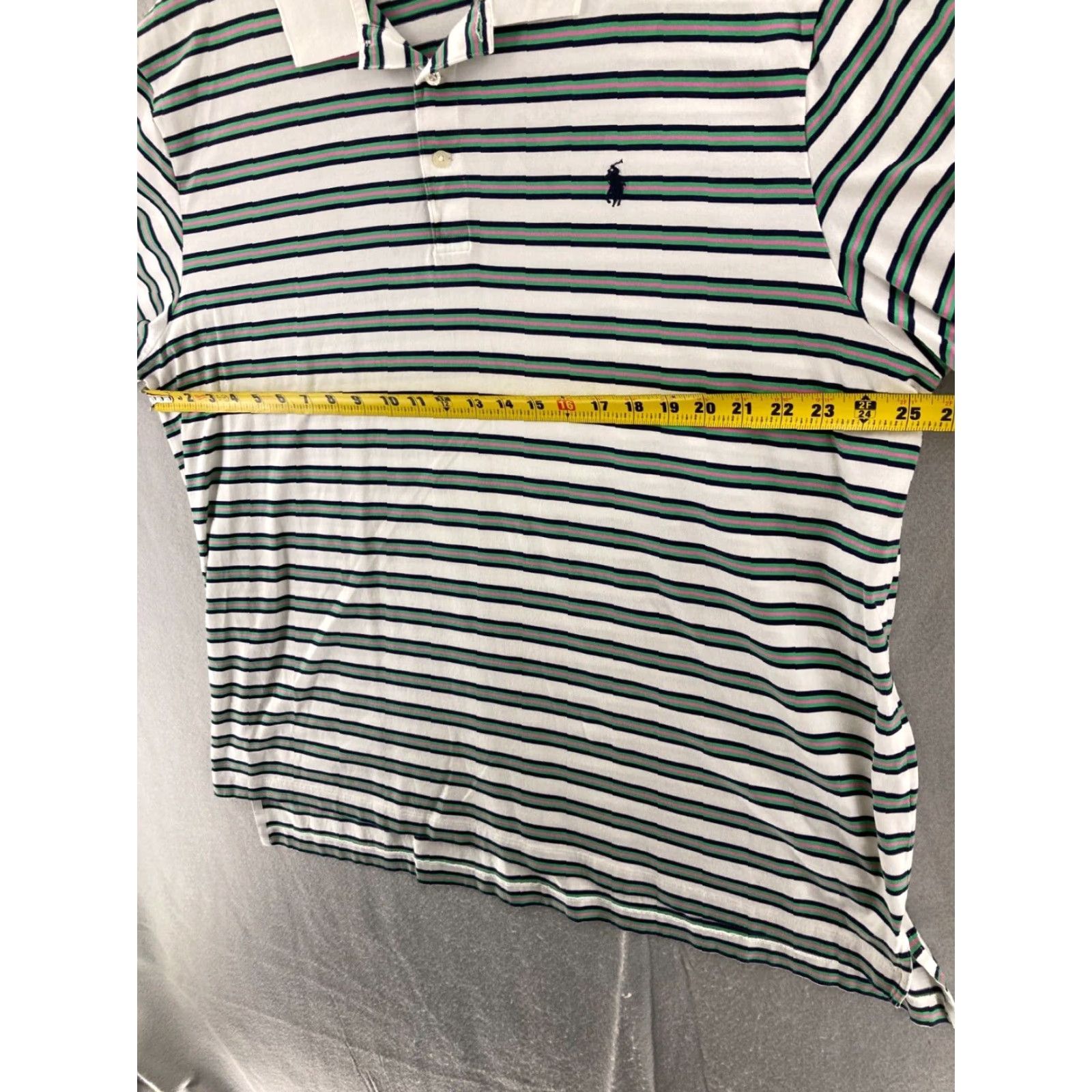 Ralph Lauren Polo Golf Ralph Lauren Polo Shirt Striped Purple 2XL XXL Short Sleeve Mens Golf Gear Size US XXL / EU 58 / 5 - 2 Thumbnail
