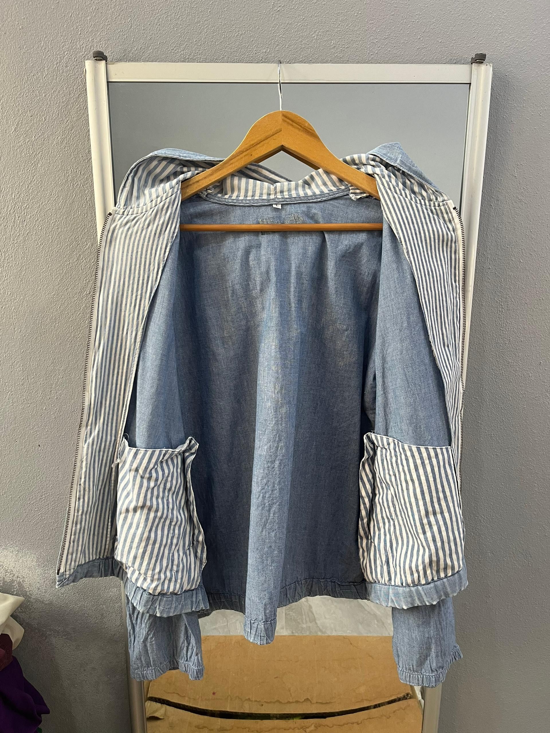 Beverly Hills Polo Club Polo Spirit Chambray Boxy Zip Hoodie Jacket L Size US L / EU 52-54 / 3 - 7 Thumbnail