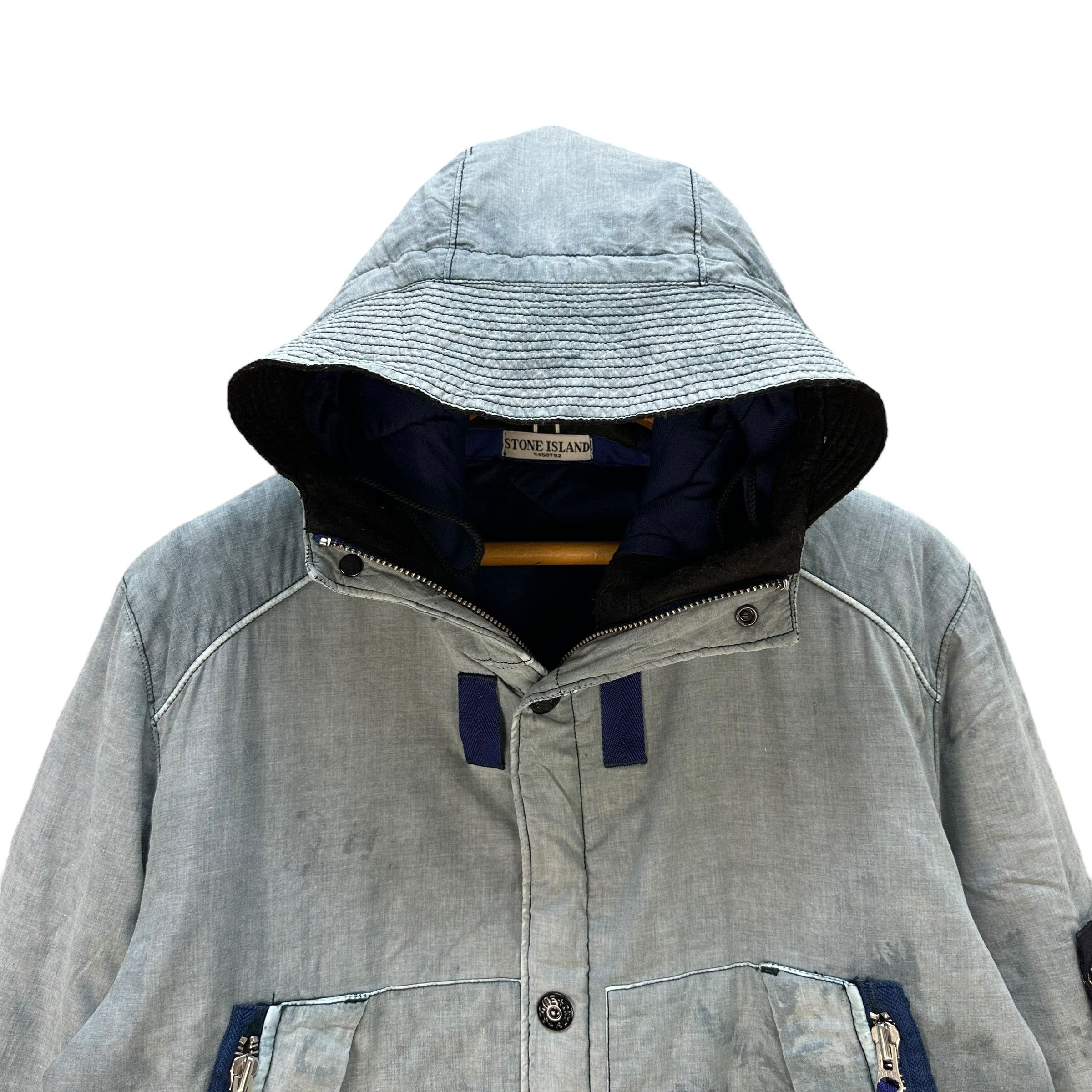 Stone Island Trashed STONE ISLAND Puffer Hooded Jacket #A82-1994 Size US L / EU 52-54 / 3 - 2 Thumbnail