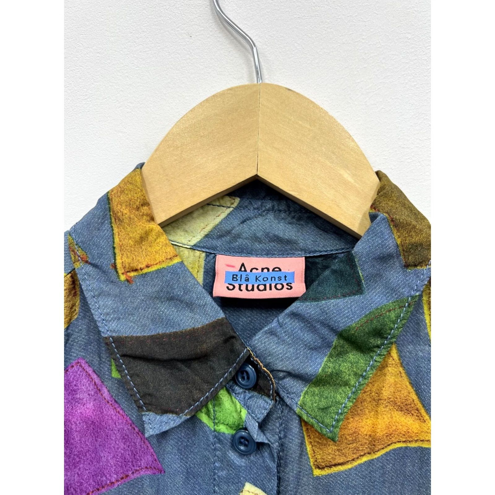 Acne Studios Acne Studios Alloy Visc P Shiny Patchwork 34 Size Regular Shirt Dress Size XXS / US 00 / IT 34 - 4 Thumbnail