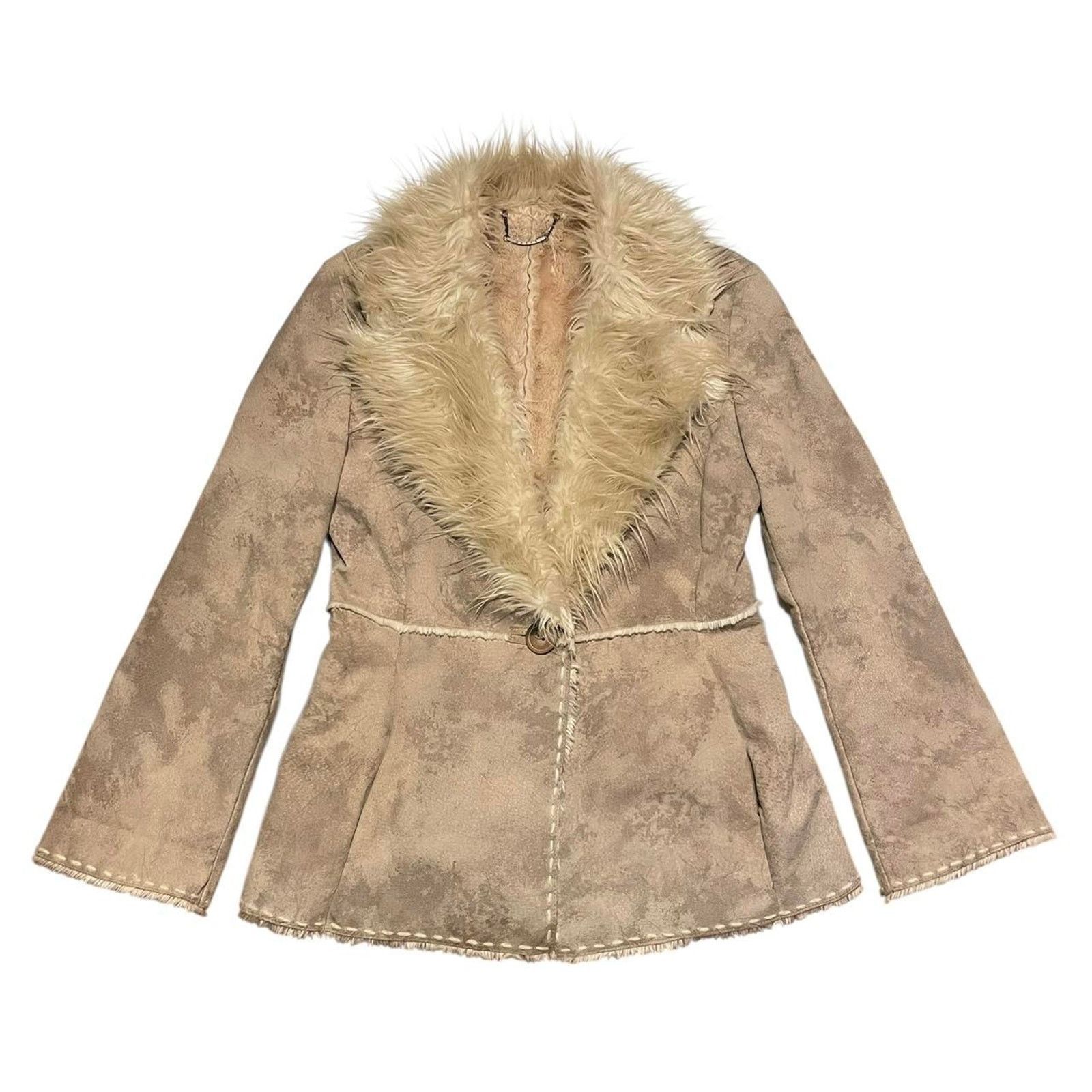 Guess VTG Y2K 2000s Guess boho hippie suede Penny Lane afghan Coat Size M / US 6-8 / IT 42-44 - 1 Thumbnail