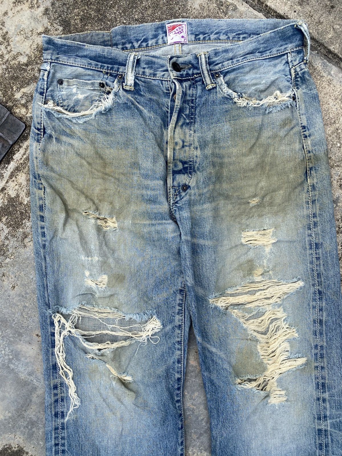 Prps Vintage Distressed Prps Selvedge Denim Pants Size US 33 - 5 Thumbnail