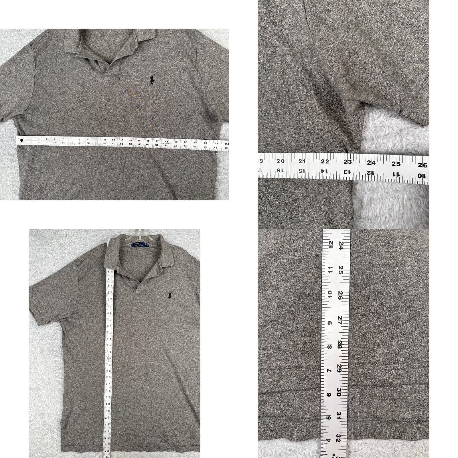 Ralph Lauren Ralph Lauren Polo Shirt Men XL Gray 100% Cotton Knit Size US XL / EU 56 / 4 - 8 Thumbnail