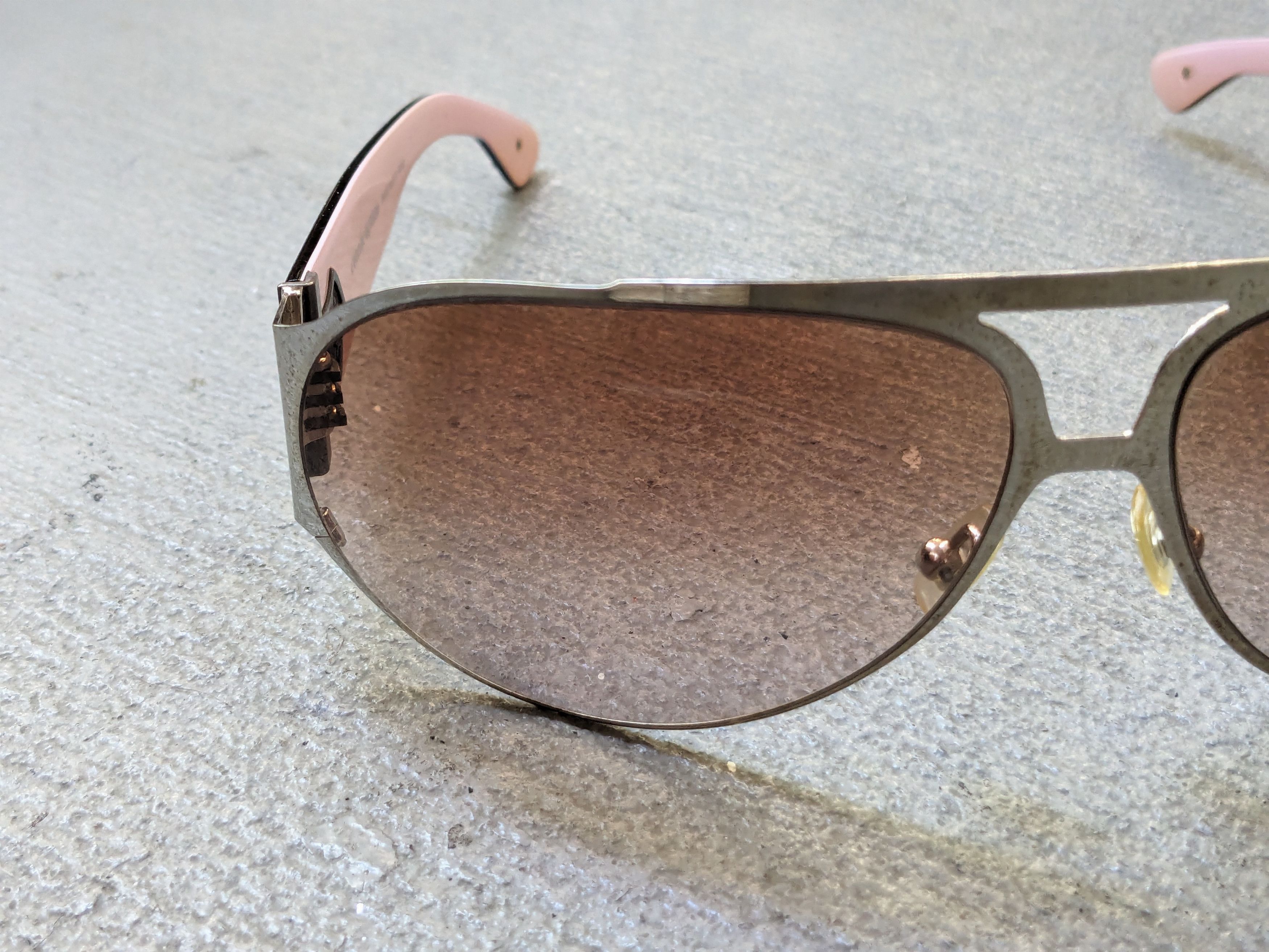 Chrome Hearts Chrome Hearts Backdoor Sunglasses Pink Brown Oval Oversized Size ONE SIZE - 3 Thumbnail
