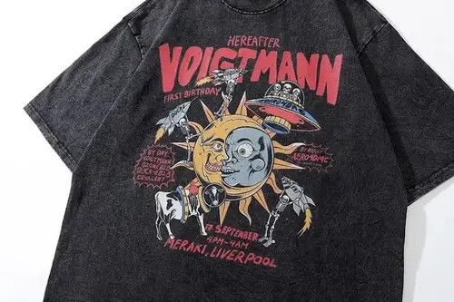 Vintage Crazy Funny Sun Tshirt Oversized Size US L / EU 52-54 / 3 - 1 Thumbnail