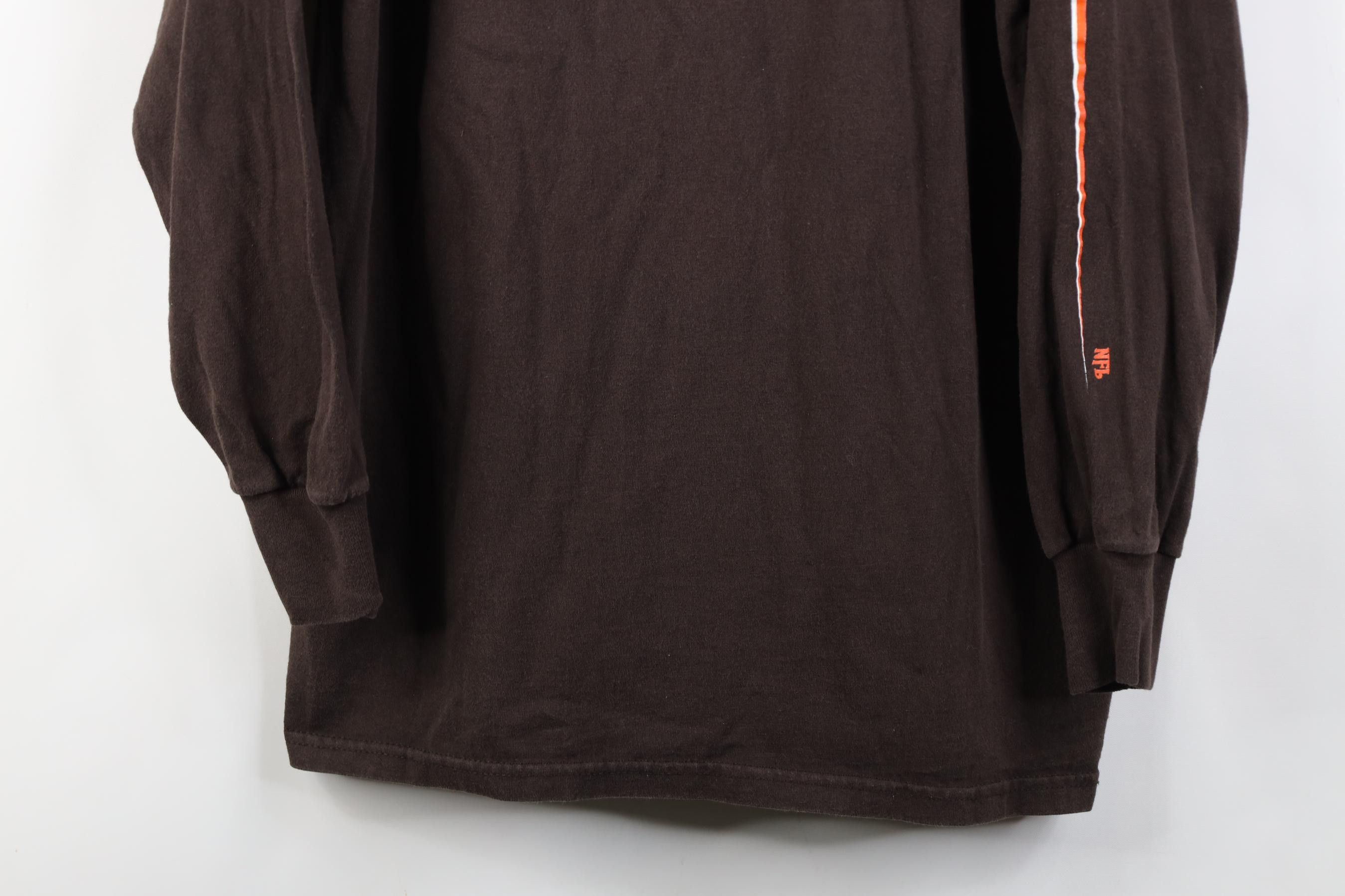 Vintage Vintage Y2K NFL Browns Football Long Sleeve T-Shirt Brown Size US L / EU 52-54 / 3 - 3 Thumbnail