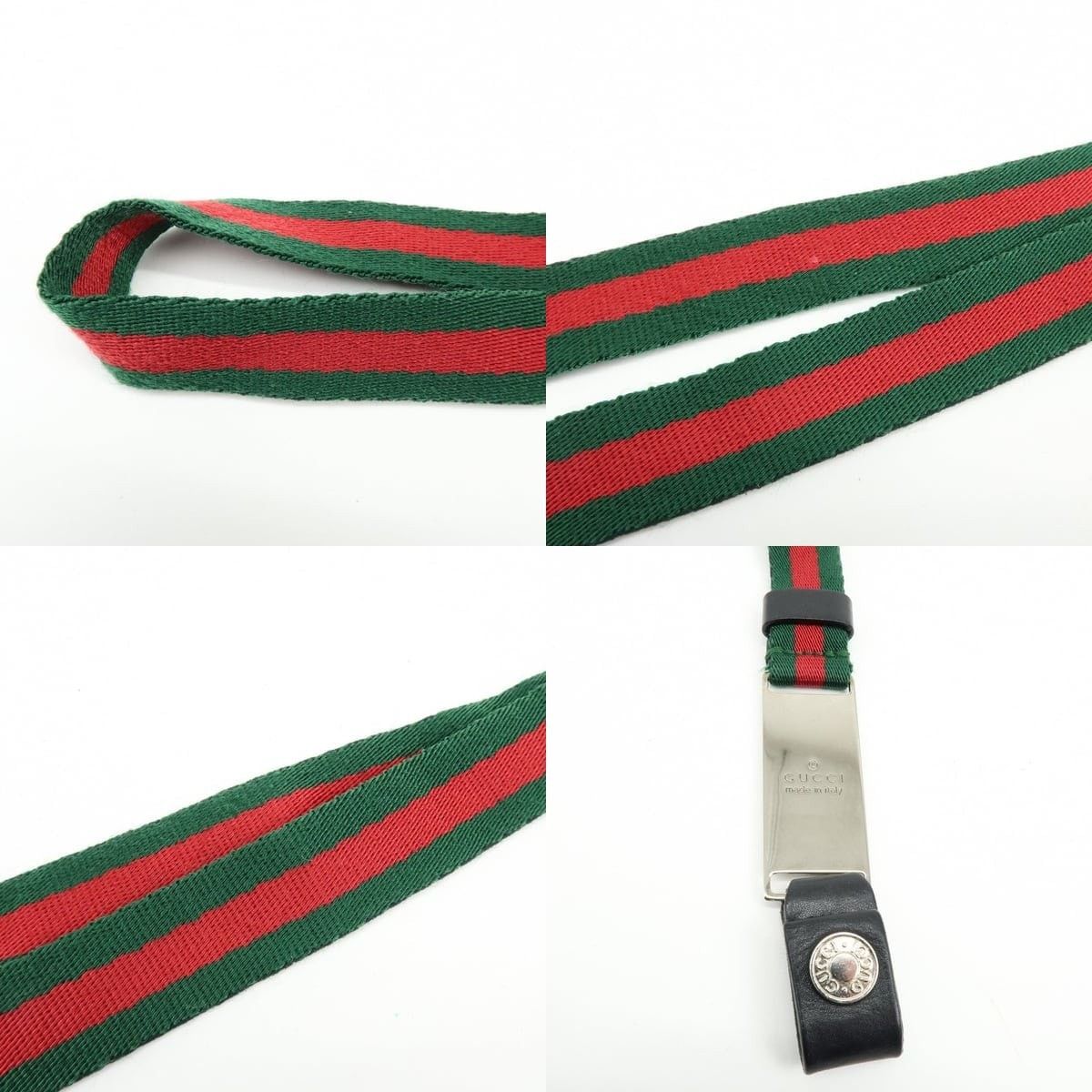 Gucci Gucci Web Stripe Key Holder Canvas Multicolor Size ONE SIZE - 5 Thumbnail