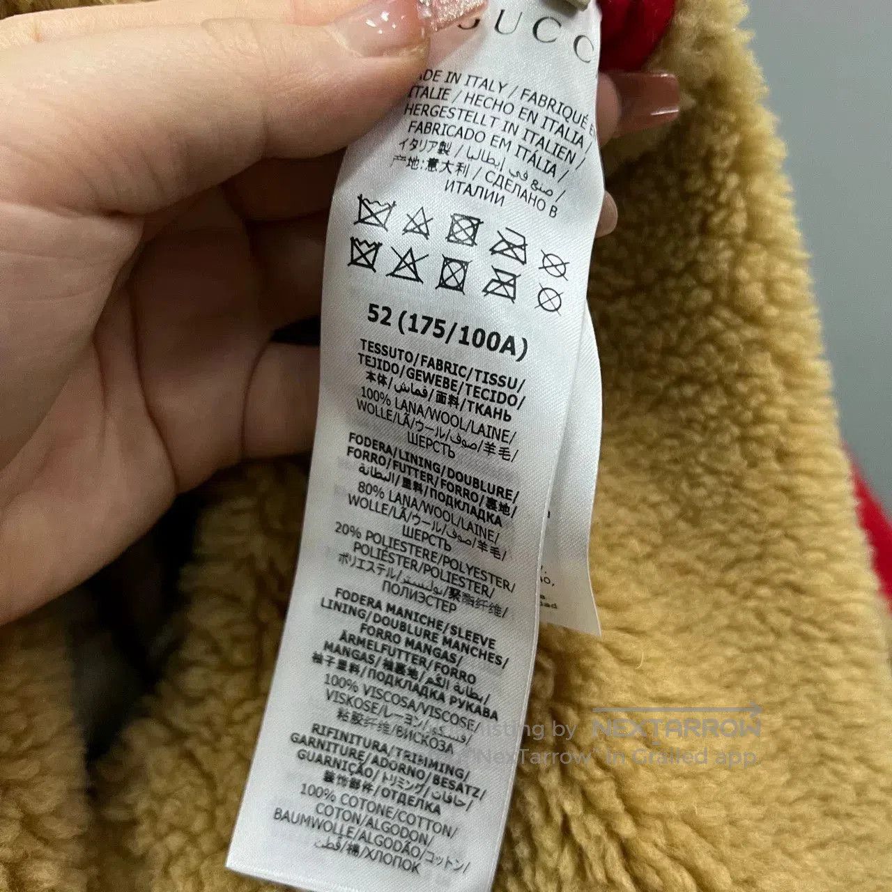 Gucci red gucci lambswool baseball jacket. Size US M / EU 48-50 / 2 - 5 Thumbnail