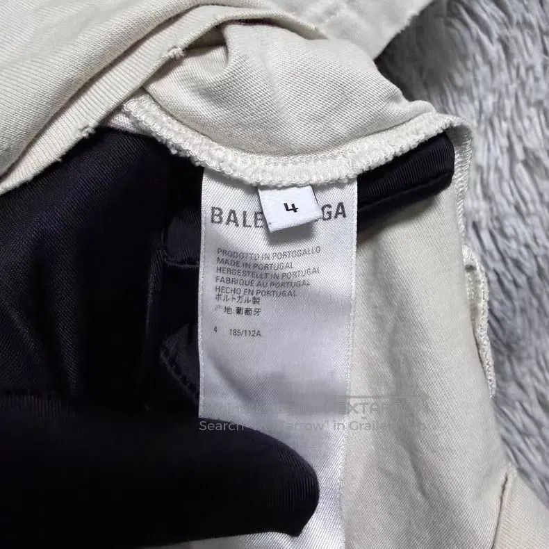 Balenciaga Balenciaga Cracked print distressed water-washed short-sle Size US XL / EU 56 / 4 - 5 Thumbnail