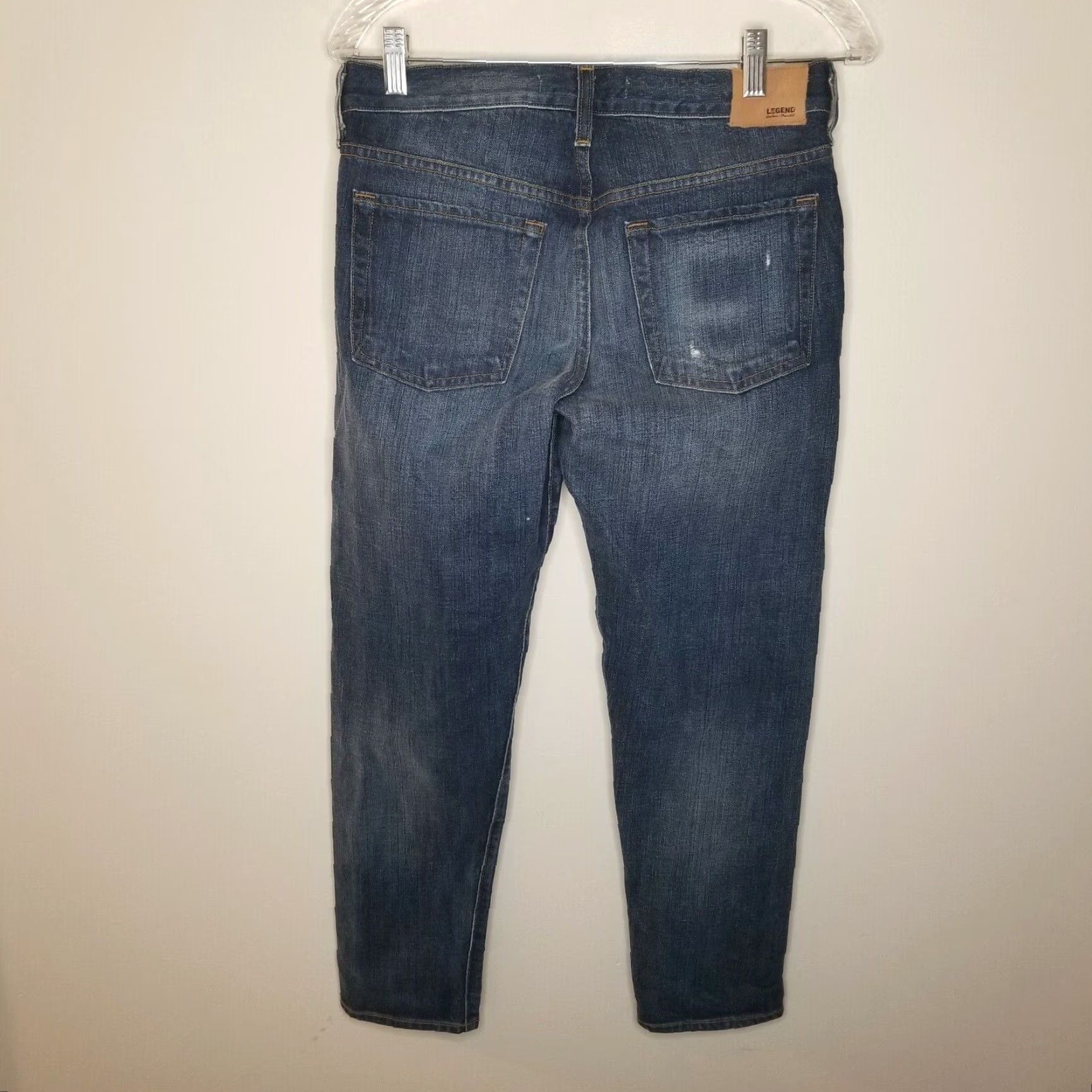 Vintage LEGEND Womens Boyfriend Ripped Jeans Size 25 Blue Size 42" / US 20 - 5 Thumbnail