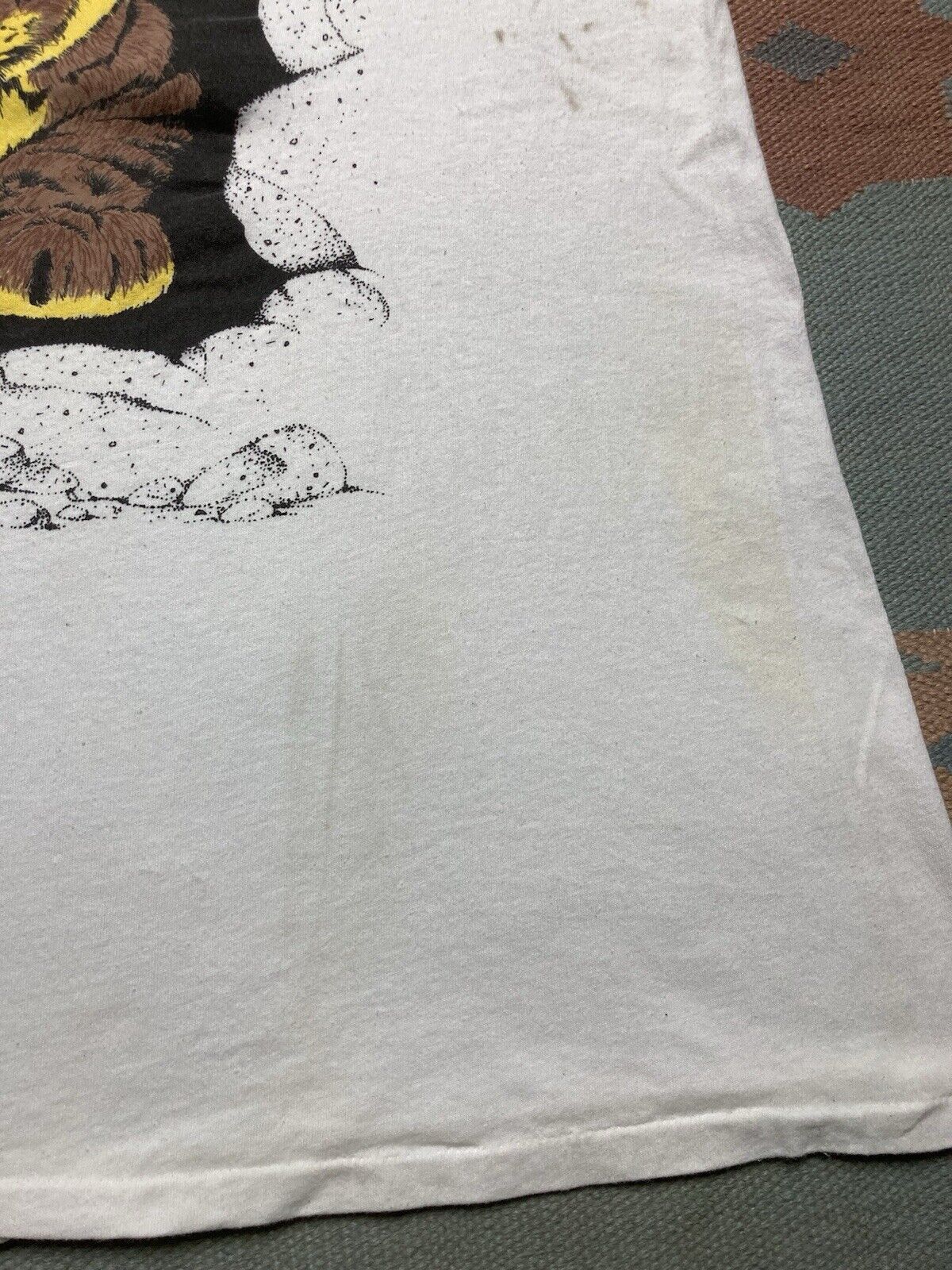 Vintage 90s t shirt peace tiger cub animal cute oversized XL long Size US XL / EU 56 / 4 - 4 Thumbnail