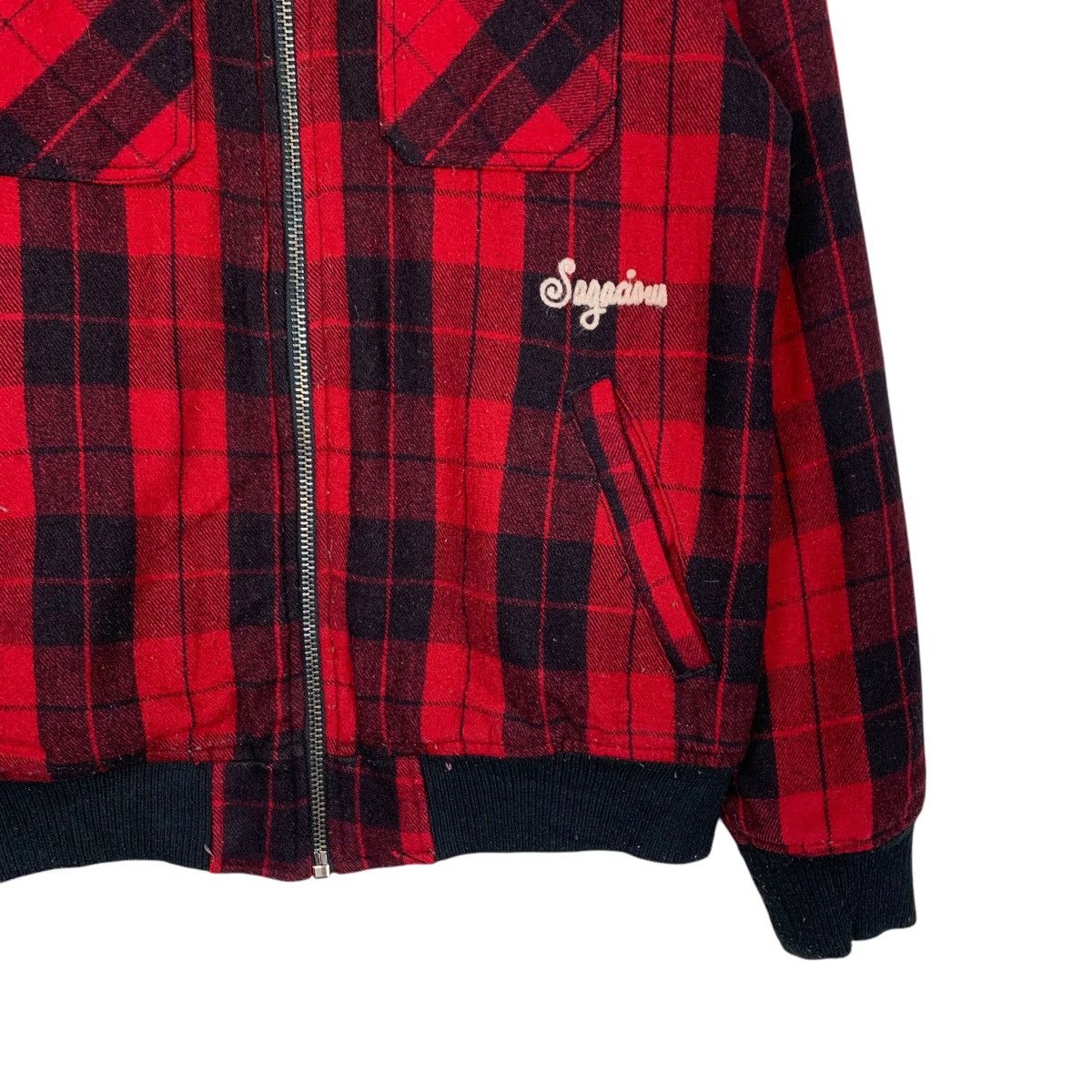 Japanese Brand ETBX Rude Boy Victim Big Logo Red Tartan Jacket #1852-C80 Size US S / EU 44-46 / 1 - 6 Thumbnail