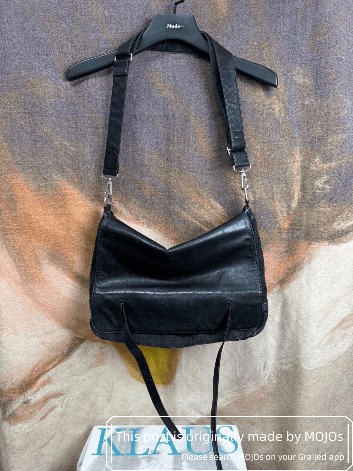 Yohji Yamamoto Pour Homme Linen Joint Messager Bag mojos1826