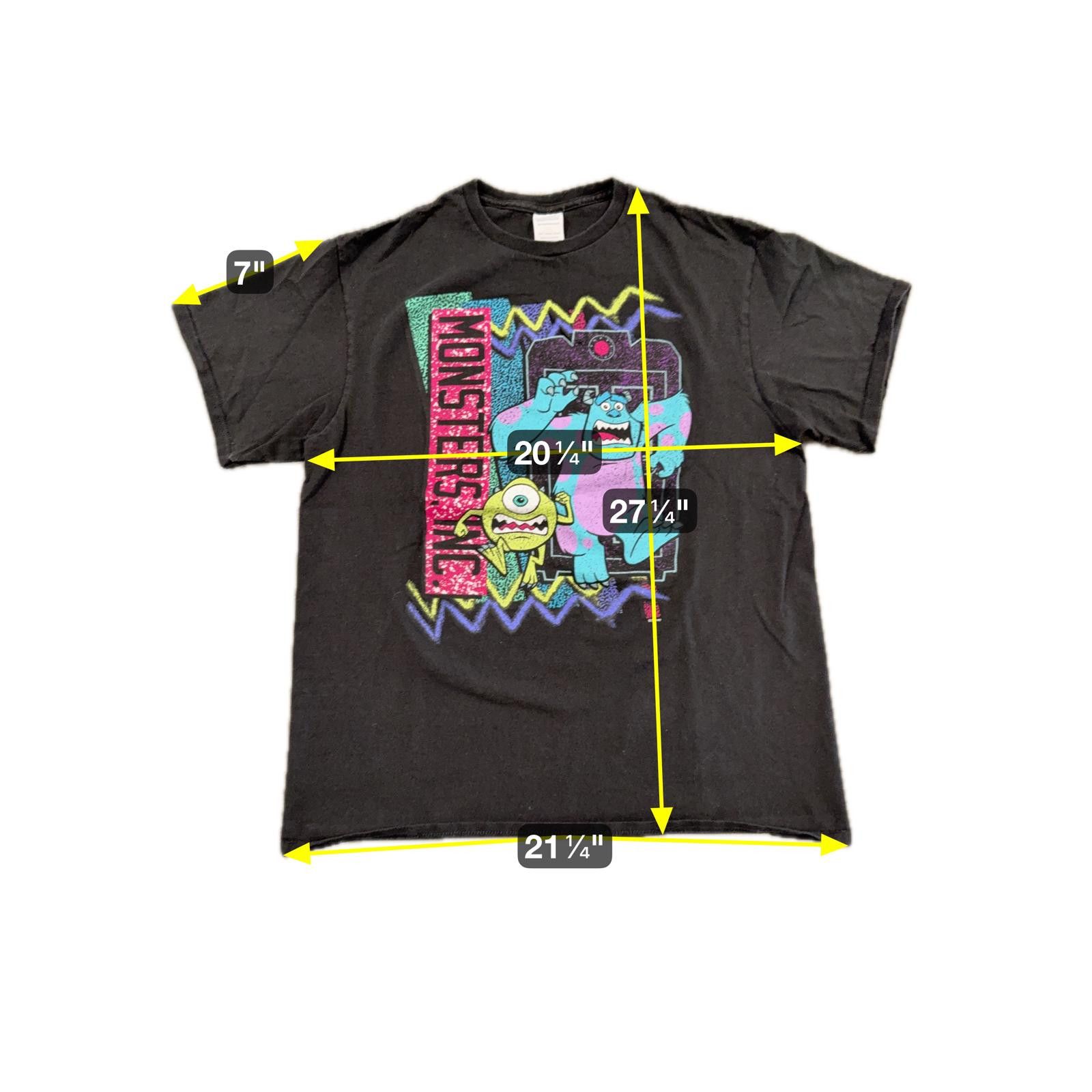 Disney Vtg Y2K Disney Pixar Monsters Inc T-Shirt Black - L Size US L / EU 52-54 / 3 - 4 Thumbnail