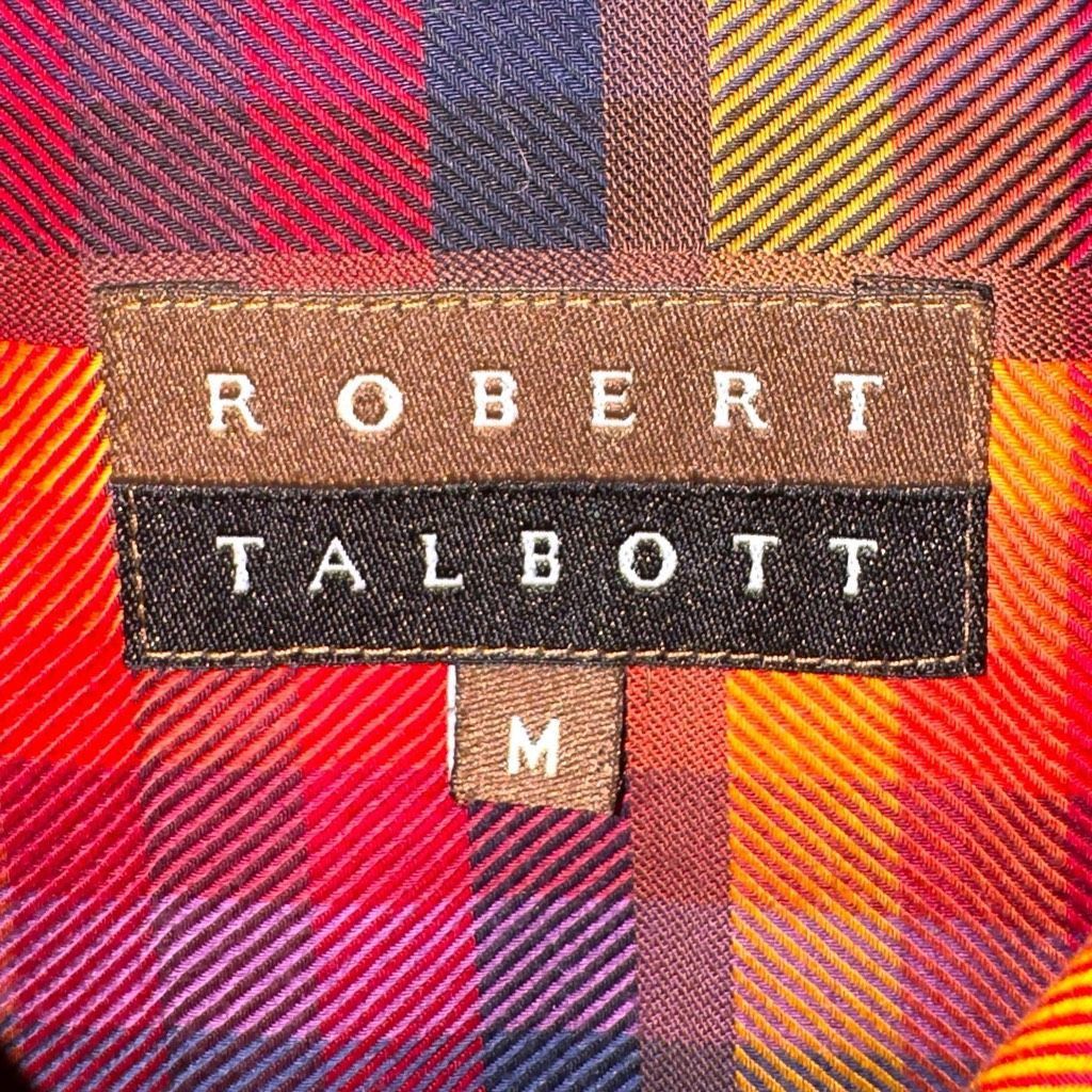 Robert Talbott Robert Talbott Red & Orange Check Button Down Shirt Size M Size US M / EU 48-50 / 2 - 2 Thumbnail
