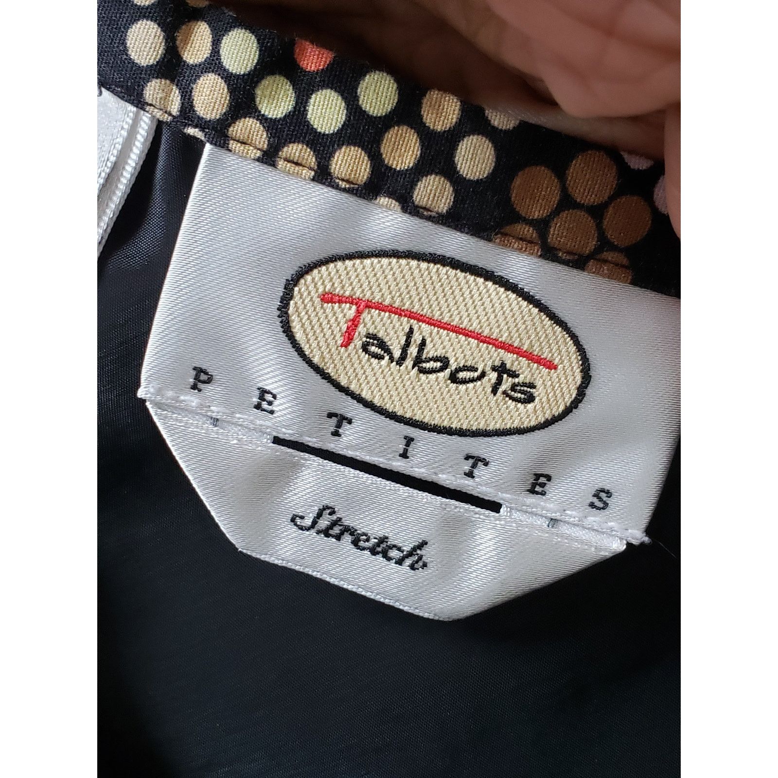 The Unbranded Brand Talbots A-Line Skirt Womens 2 Petites Black Cotton Sequin Size 26" / US 2 / IT 38 - 2 Thumbnail