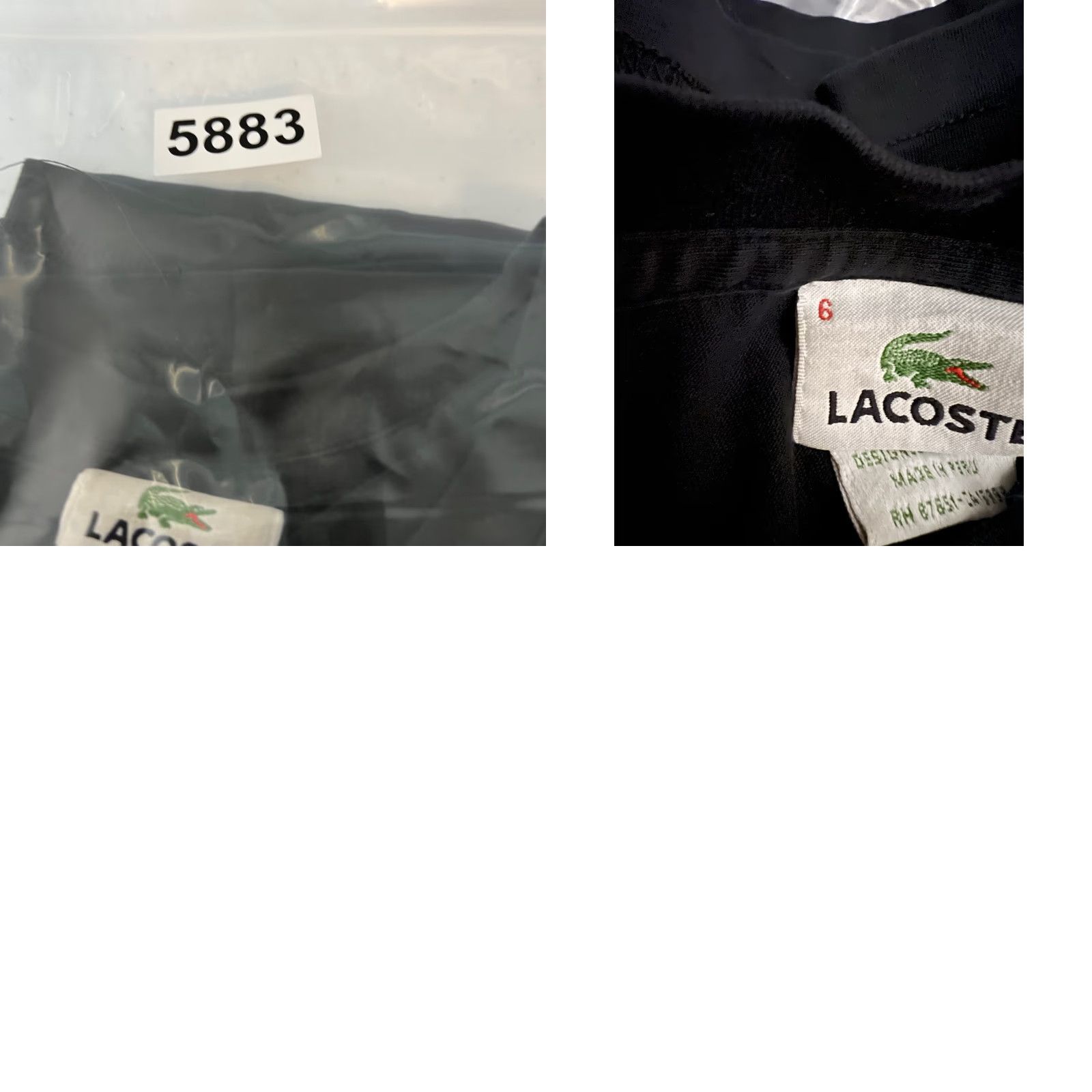 Lacoste Vintage Lacoste Mens T-Shirt Black Cotton Crewneck Short Sleeve Size 6 Regular Logo Shirt Mens Size US S / EU 44-46 / 1 - 8 Thumbnail