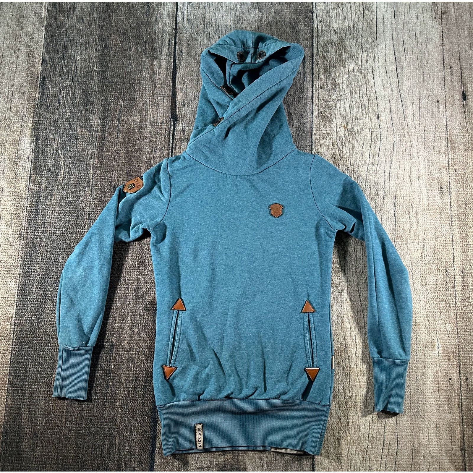 Naketano Naketano Blue Pullover Hoodie Size Womens Small Size S / US 4 / IT 40 - 1 Thumbnail