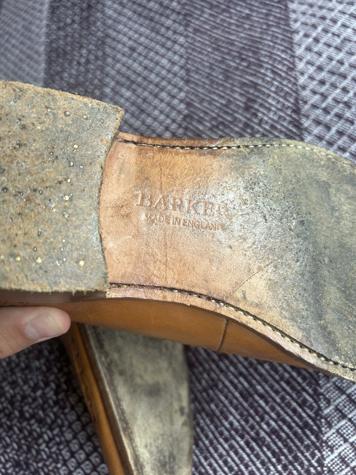 Vintage Barker Leather Luxury Shoes Brown Brogues Size 44 C14 Solid Size US 10 / EU 43 - 11 Thumbnail