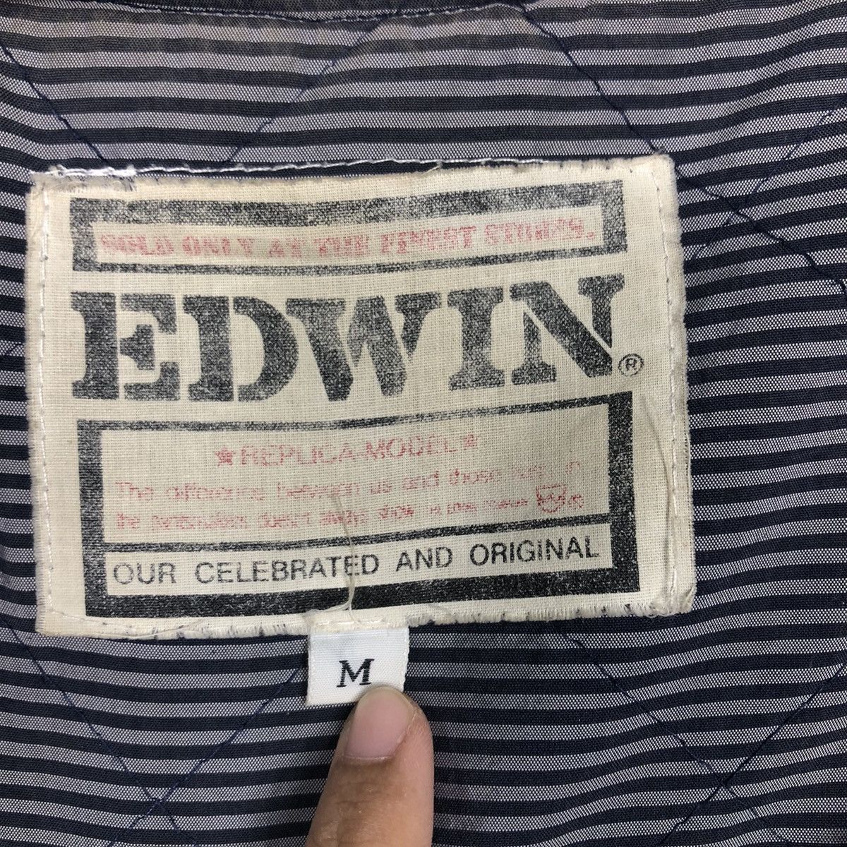 Edwin 📌Vintage Bomber Jacket Jumper Edwin Big Logo Issey Miyake Size US M / EU 48-50 / 2 - 20 Thumbnail
