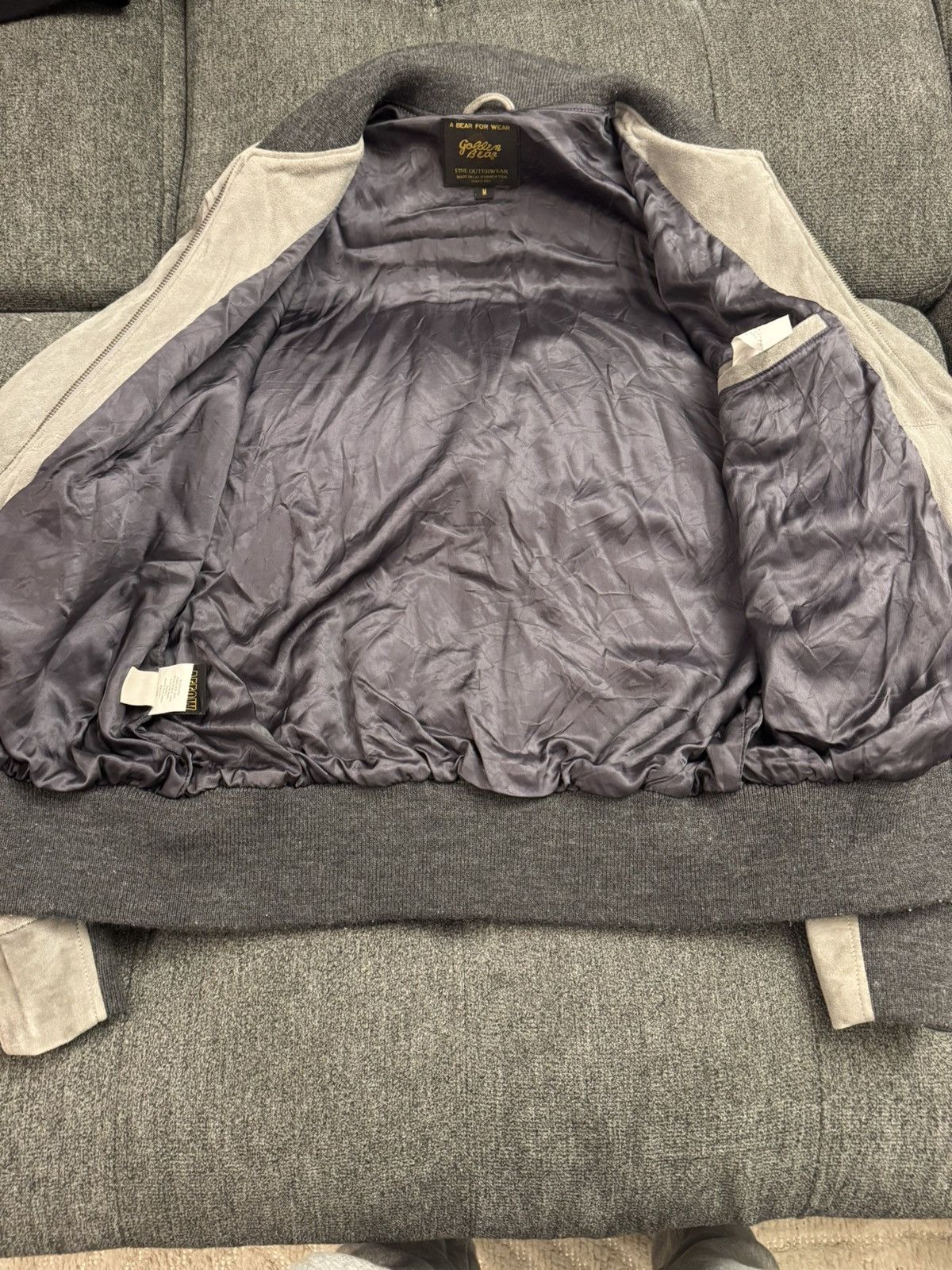 Golden Bear Goat suede bomber by golden bear in grey Size US M / EU 48-50 / 2 - 4 Thumbnail
