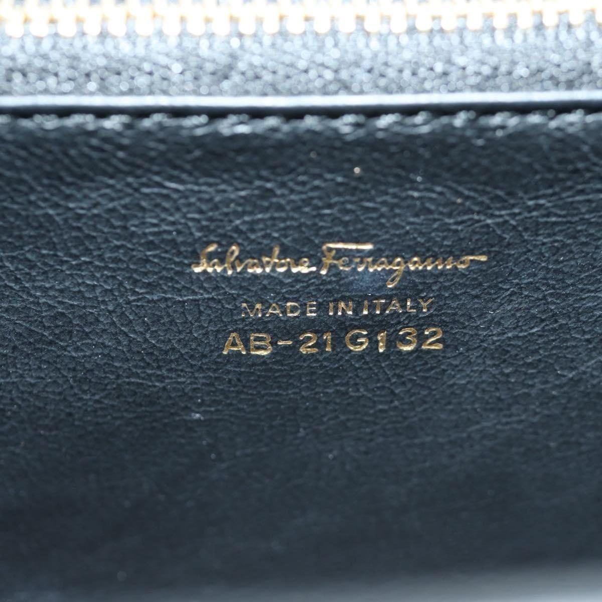 Salvatore Ferragamo Salvatore Ferragamo Suede Gancini Shoulder Bag Black Size ONE SIZE - 10 Thumbnail