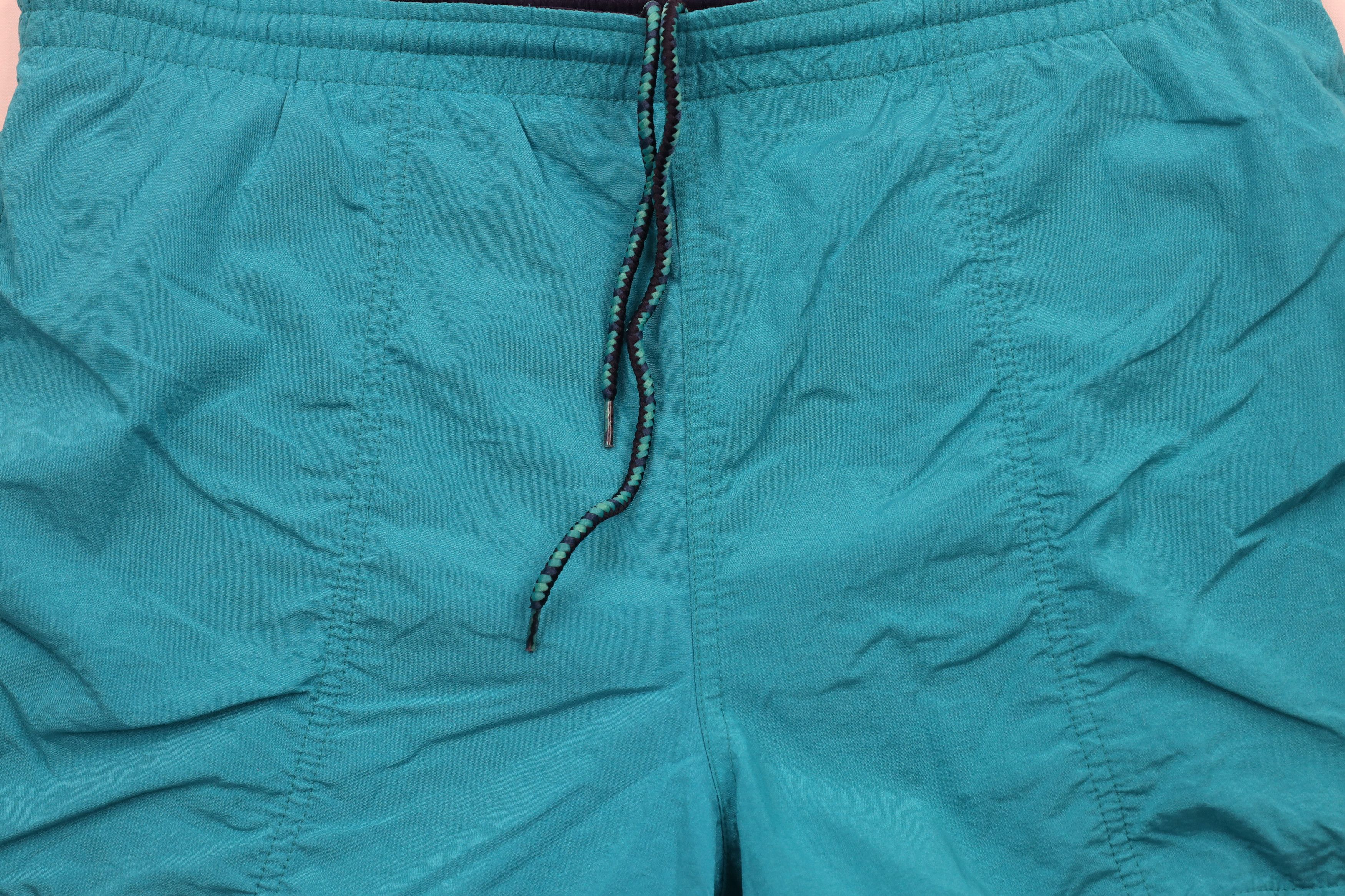 Speedo × Vintage Vintage 90s Speedo Lined Above Knee Shorts Trunks Blue Nylon Size US 36 / EU 52 - 3 Thumbnail