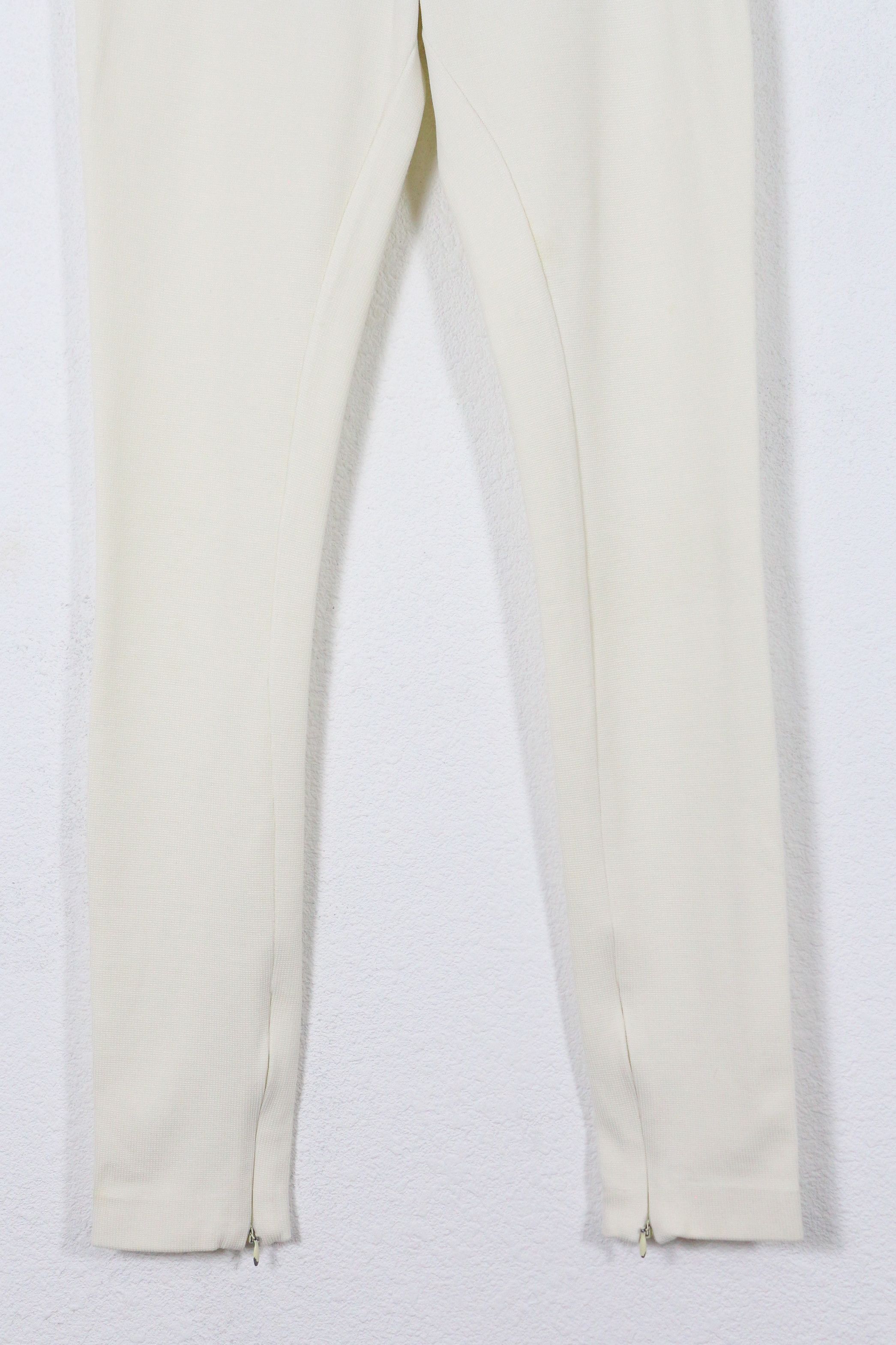 Tom Ford Tom Ford White Waffle Zip Track Leggings Pants 34 Size 24" / US 00 / IT 34 - 3 Thumbnail