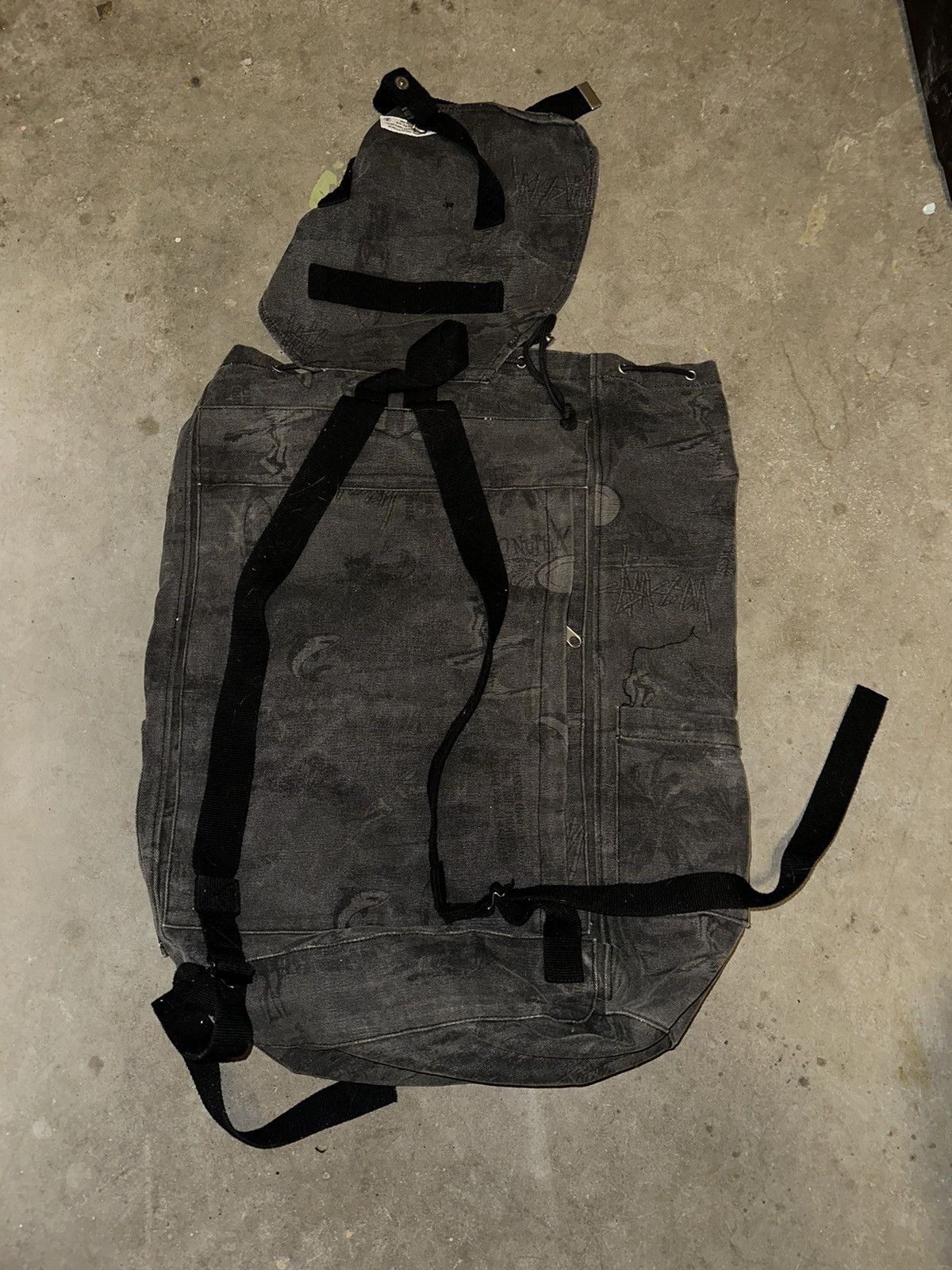 Black Sheep × Stussy Stussy x Black Sheep Squad Back Pack Canvas Duffle Grail Size ONE SIZE - 8 Thumbnail